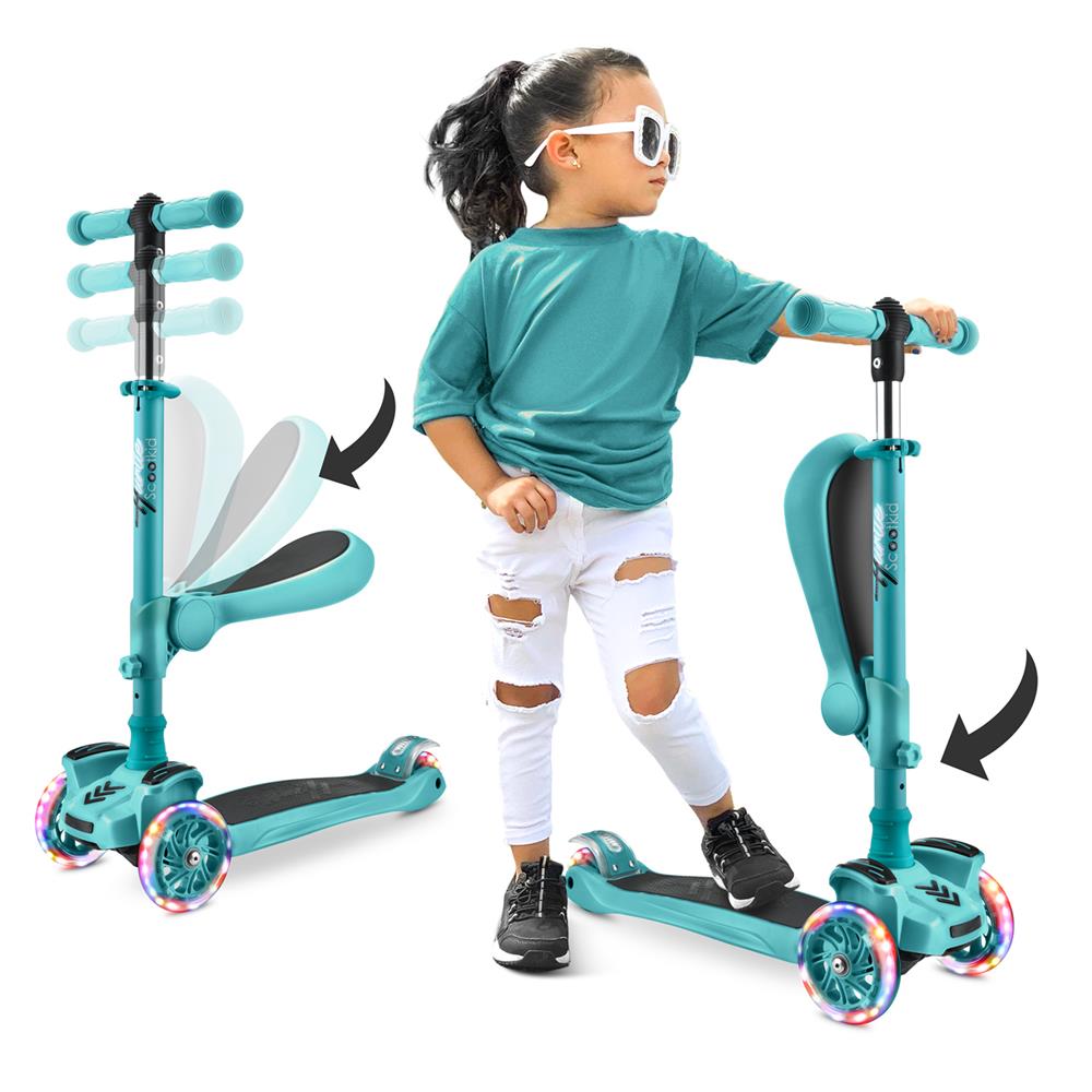 Mini Kids Toy Scooter - 3 Wheel Lightweight Foldable Scooter for Boys & Girls Ages 3-8 - Perfect for Outdoor Play, Park Rides & Backyard Fun