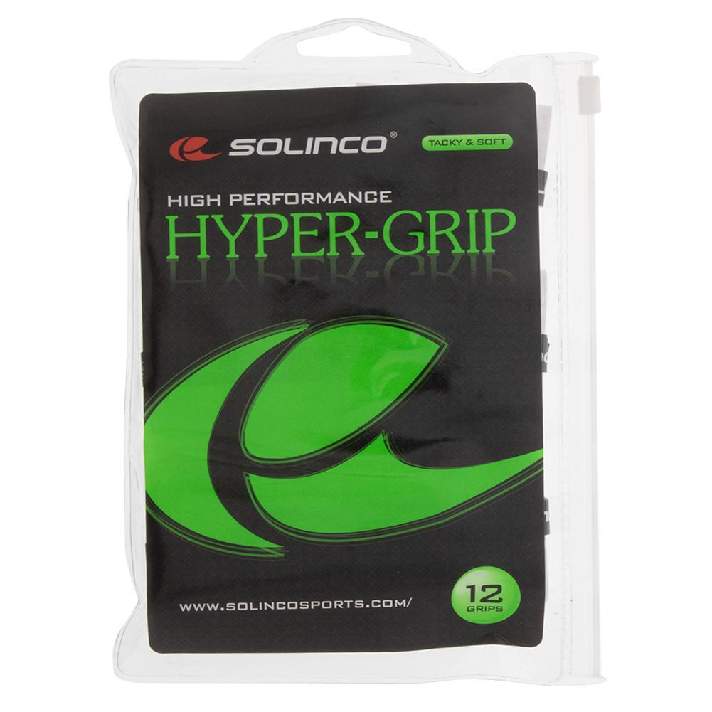 Hyper Extra Tacky Tennis Overgrip - 12 Pack White | Superior Sweat Absorption & Grip Control for Tennis, Badminton & Racquetball Players | Perfect for Tournaments & Training Sessions