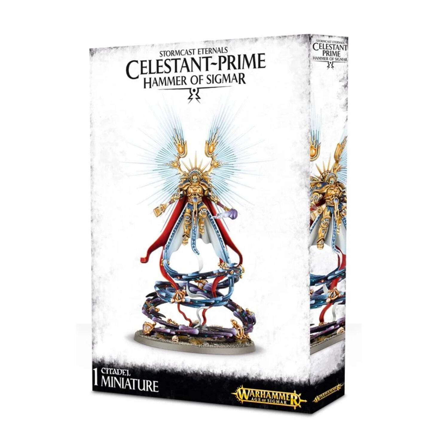 Stormcast Eternals Celestant-Prime Hammer of Sigmar - Warhammer Age of Sigmar Miniature Figure for Tabletop Wargaming & Fantasy Battles