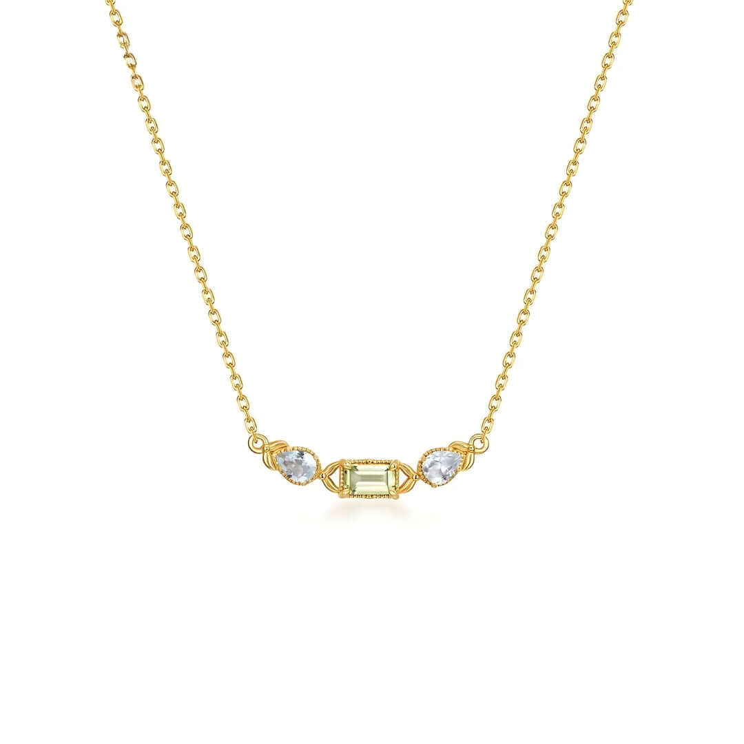 Elegant Peridot August Birthstone Necklace | NL062 | Perfect Gift for August Birthdays & Special Occasions