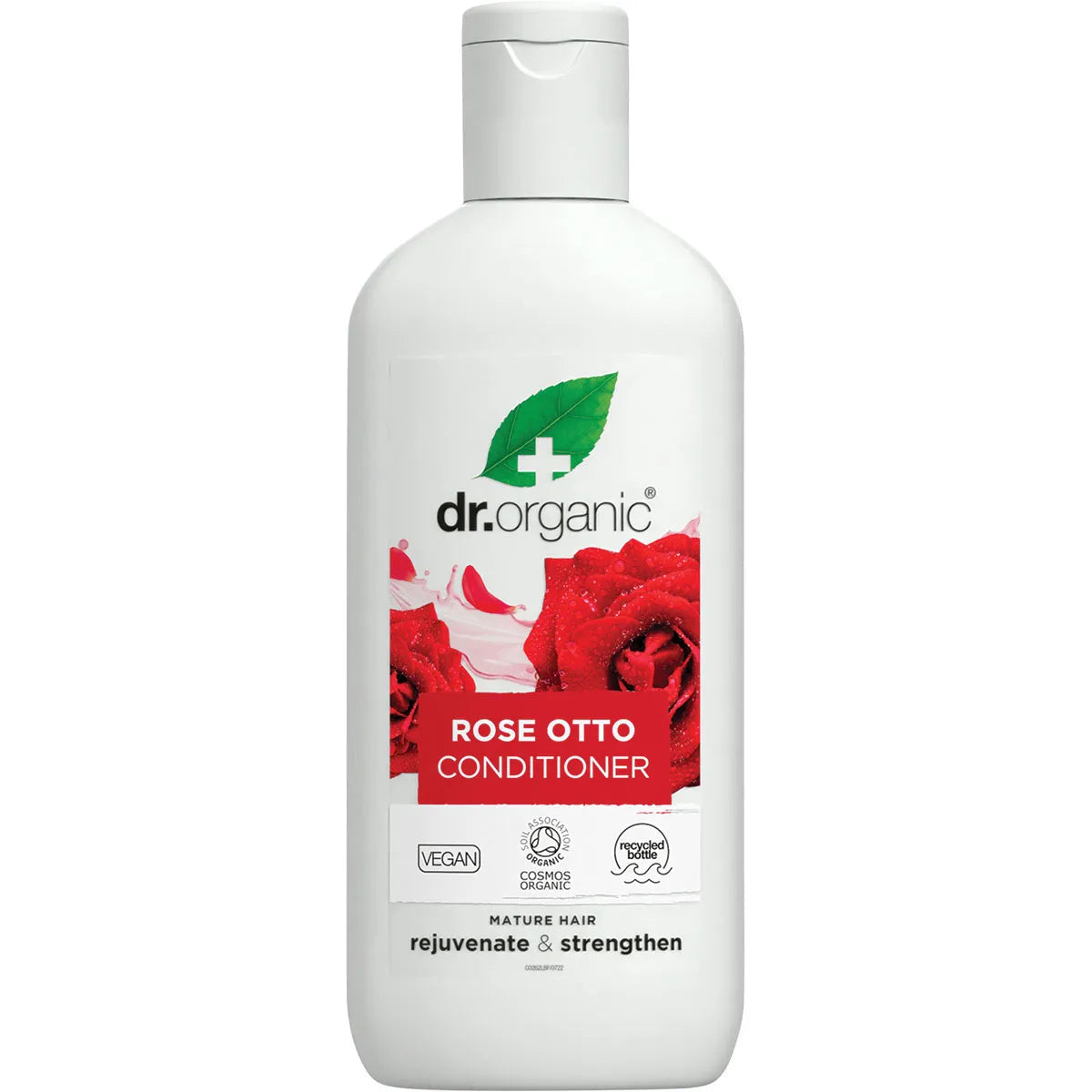Dr Organic Rose Otto Conditioner - Natural & Hydrating Hair Care for Dry & Damaged Hair - Perfect for Daily Use & Salon-Quality Results