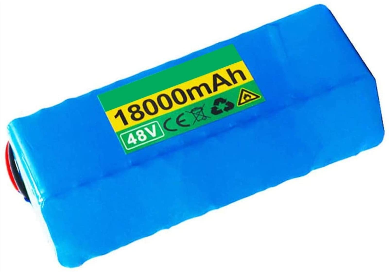 48V 18Ah 1000W Lithium Ion Electric Bike Battery Pack with BMS & 54.6V Charger - Compatible with E-Bikes & Scooters - Long Range, High Performance for Commuting & Outdoor Adventures