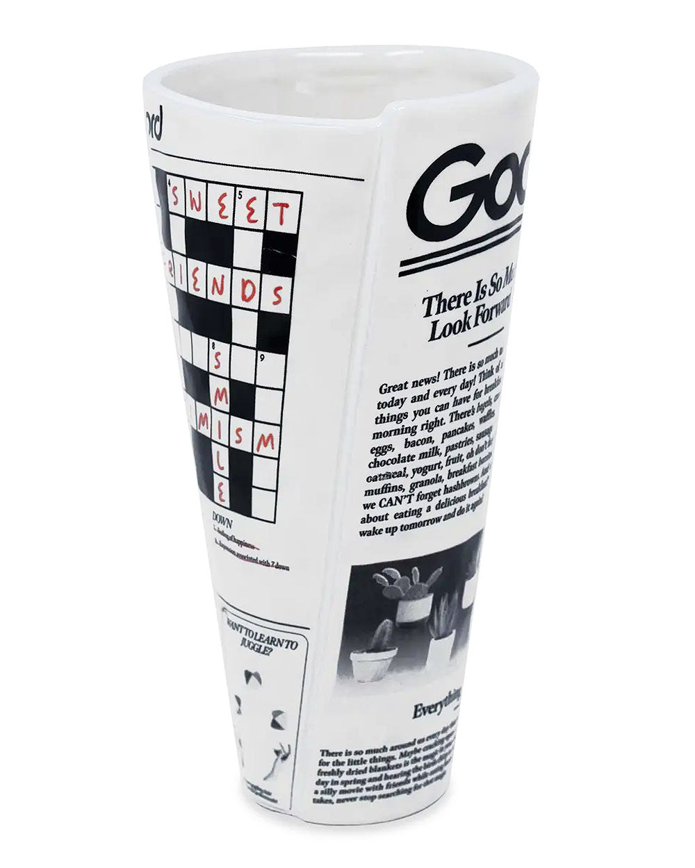Eco-Friendly Newspaper Roll Vase - Handmade Recycled Paper Home Decor for Modern & Rustic Interiors - Perfect for Flowers, Centerpieces & Wedding Decorations