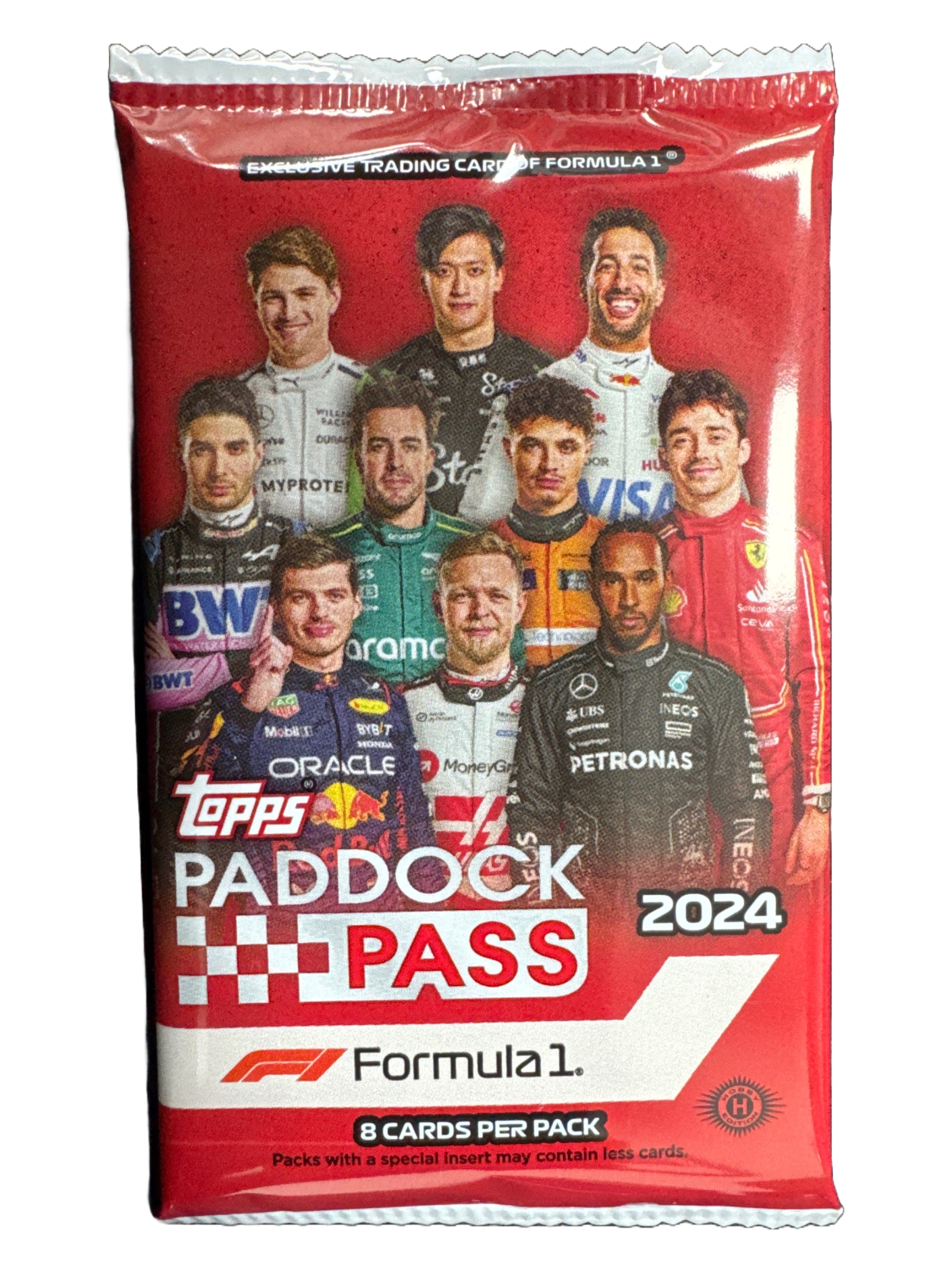 Topps Paddock Pass Formula 1 2024 Single Pack - Official F1 Trading Cards Collection for Collectors & Fans - Perfect for Sports Memorabilia Displays & Racing Enthusiast Gifts