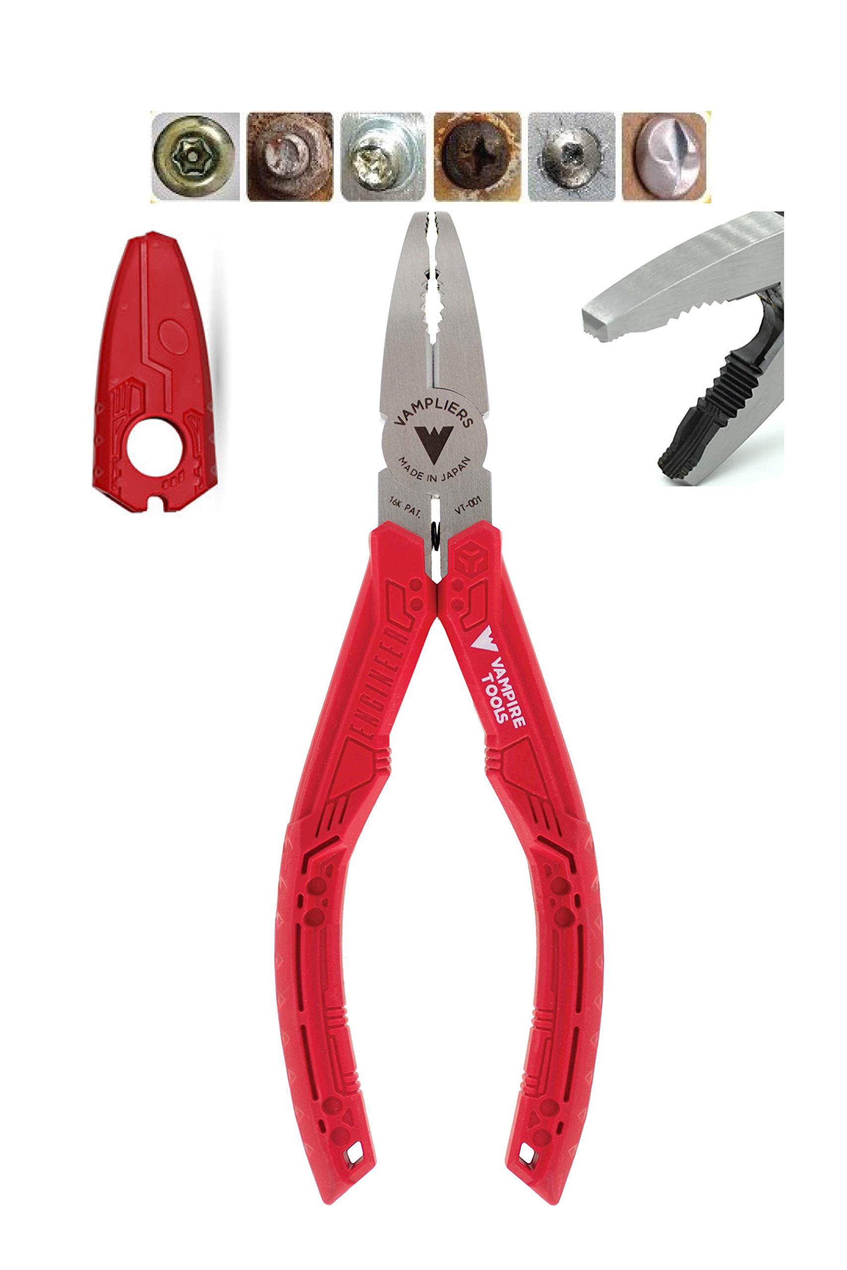 VAMPLIERS VT-001 Multi-Purpose Screw Extraction Pliers - Remove Damaged/Rusted/Security Screws - Perfect for DIY & Auto Repair