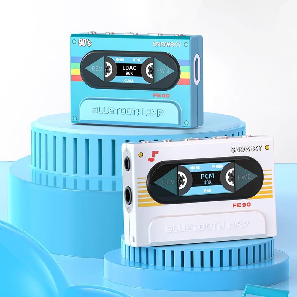 FiiO SNOWSKY Retro Nano Bluetooth 5.1 DAC & Headphone Amplifier - High Resolution Audio for iPhone, Android, PC - Perfect for Music Lovers, Audiophiles & Travel