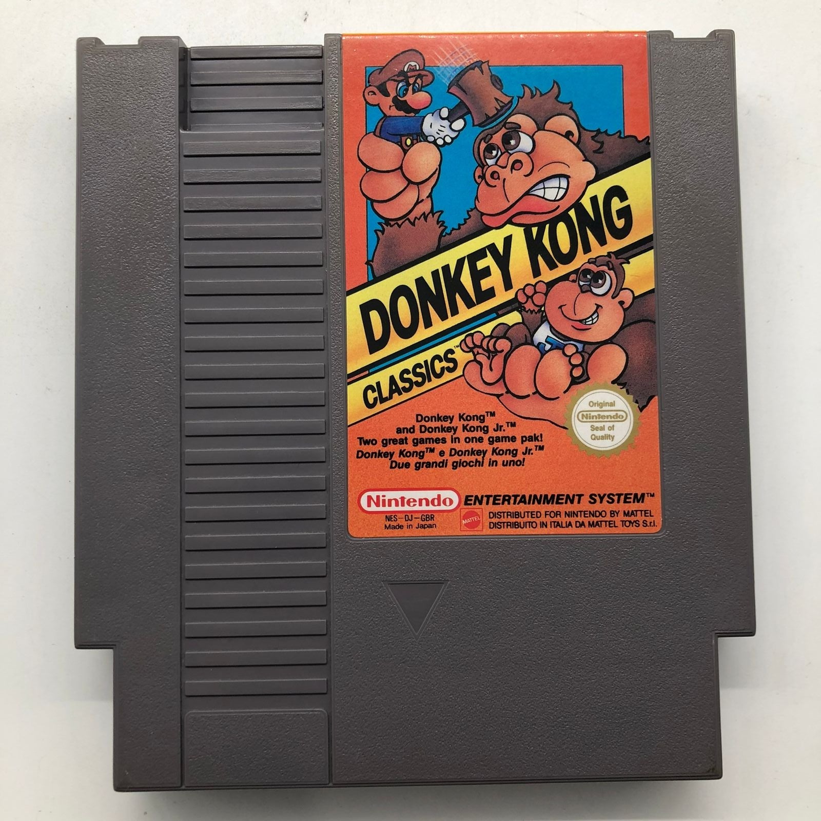 Original Donkey Kong Classics NES Game for Nintendo Entertainment System - Retro Gaming, Collectible, PAL Version - Perfect for Nostalgic Gamers and Collectors