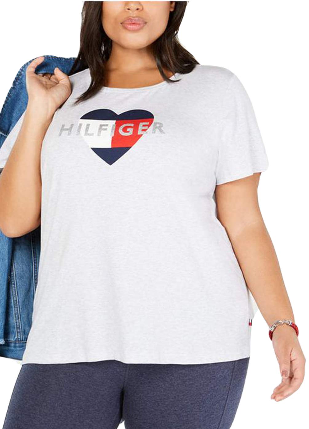 Tommy Hilfiger Women's Sleepwear Set - Soft Cotton Pajama Top & Logo Pants Lounge Set | Cozy Nightwear for Relaxing at Home, Sleepovers & Travel