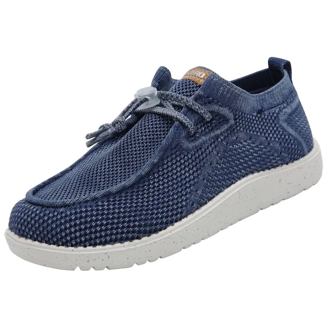 1TAZERO Kids & Youth Slip-On Loafers - Stretchable Lightweight Boat Shoes for Boys & Girls - Comfortable Casual Shoes for School, Play & Everyday Wear