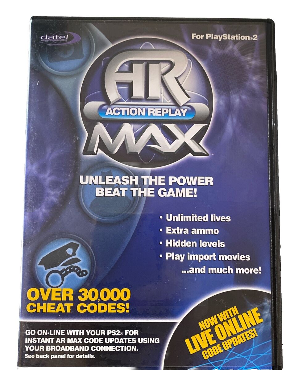 Action Replay Cheat Device for PlayStation 2 - Unlock Game Codes & Enhance Gameplay | Perfect for Gamers & Speedrunners