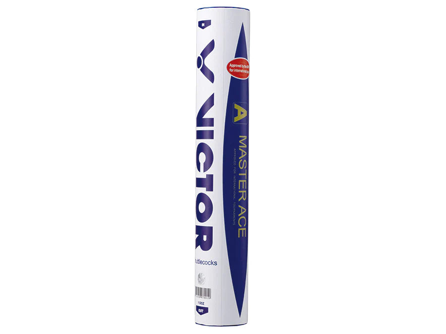 Victor Master Ace Goose Feather Badminton Shuttlecocks - Premium Tournament Grade for Professional Players & Training - Perfect for Indoor/Outdoor Courts & Competitive Matches