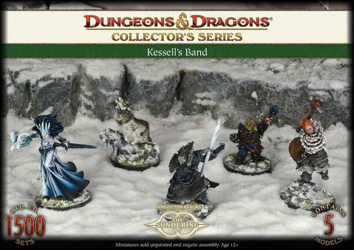 D&D Collector's Series Kessell's Band Unpainted Miniatures - Premium Dungeons & Dragons RPG Miniatures for Tabletop Gaming & Collectors