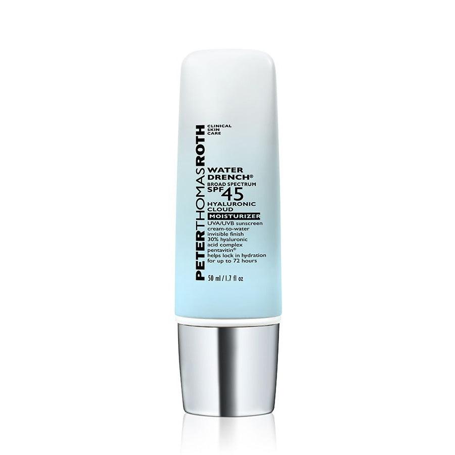 Peter Thomas Roth Water Drench SPF 45 Hyaluronic Cloud Moisturizer - Hydrating Sunscreen with Hyaluronic Acid for Dry Skin - Perfect for Daily Use & Outdoor Activities