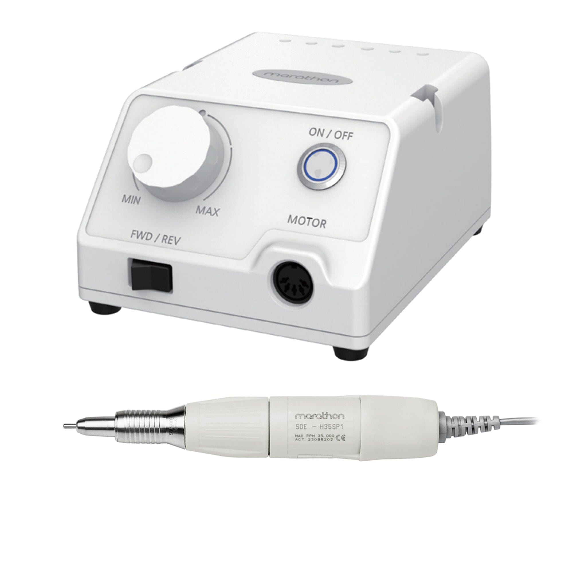 Saeyang Escort III H35SP1 Professional Nail Drill Machine - 35,000 RPM High-Speed E File for Salon & Home Use - Perfect for Manicures, Pedicures & Nail Art
