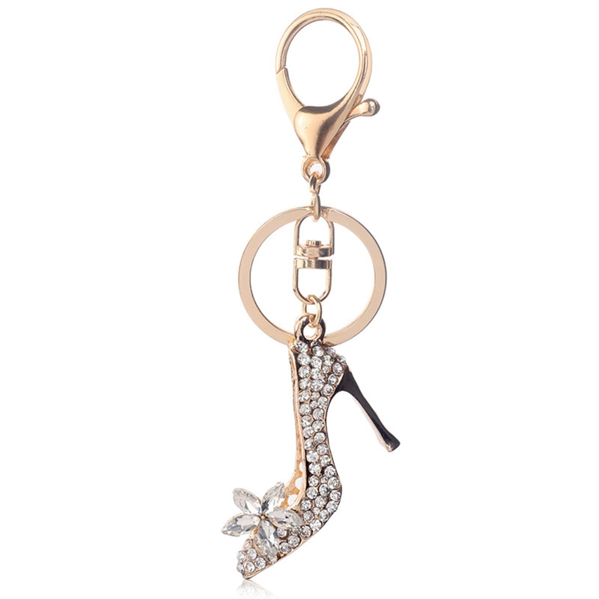 Rhinestone High Heel Shoe Keychain - Crystal Purse Charm for Women & Girls, Best Friend Gift, Perfect for Handbags, Backpacks & Party Accessories