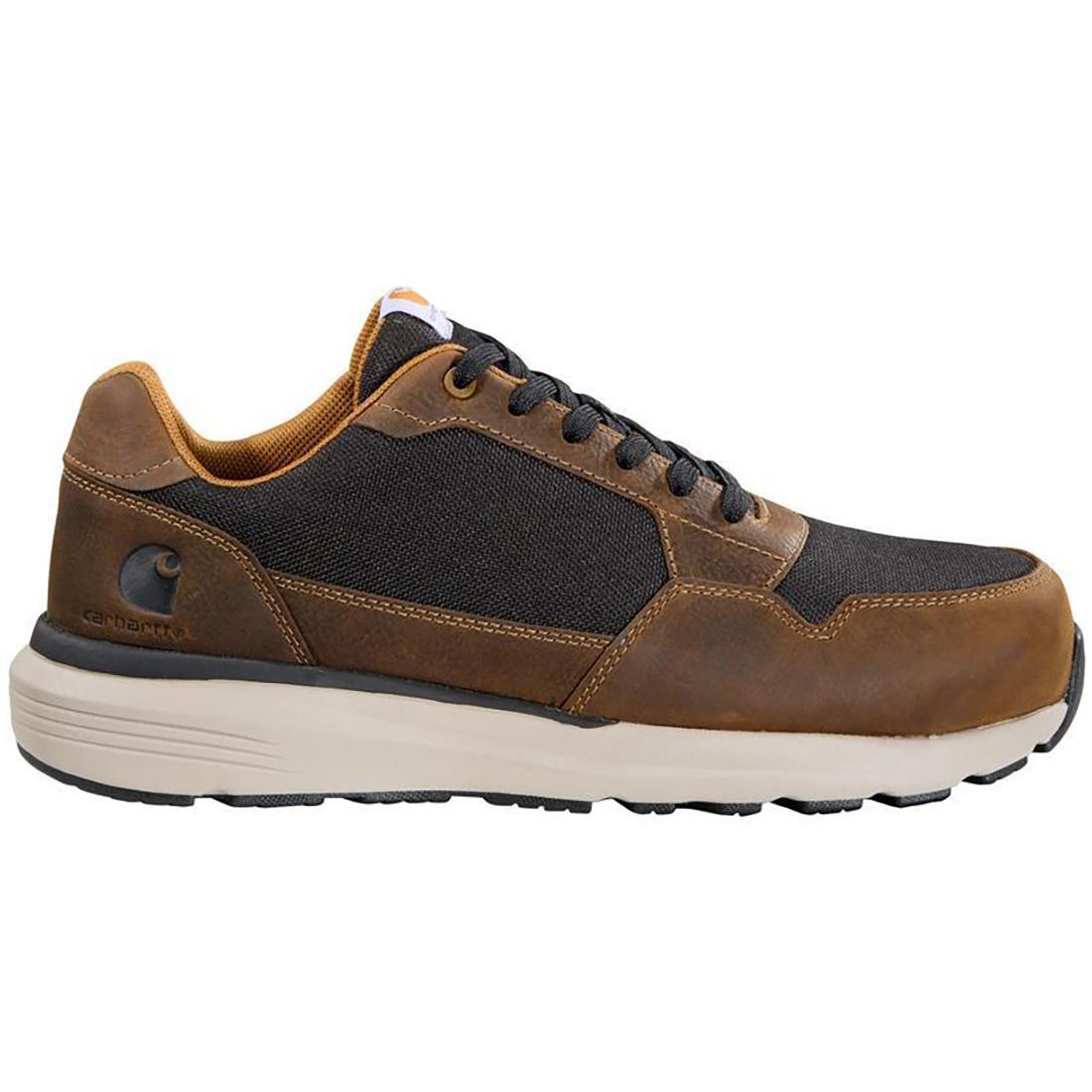 Greenfield ESD Soft Toe Sneakers for Men - Anti-Static Work Shoes in Brown/Black - Comfortable Safety Footwear for Electronics, Cleanroom & Industrial Work Environments