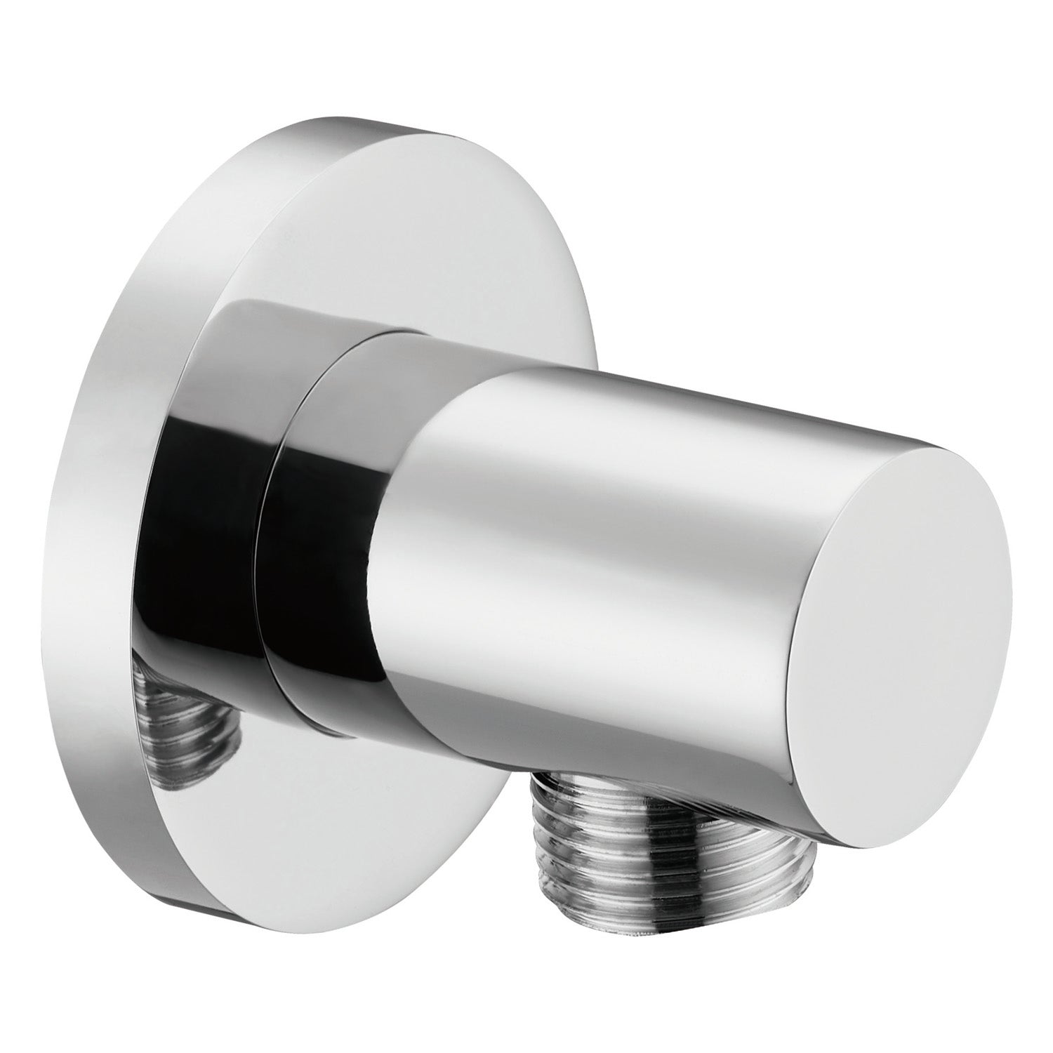 Dax 043 CR Brass Round Hose Connector - Chrome Finish for Garden, Home & Industrial Use - High-Quality Water Pipe Fitting