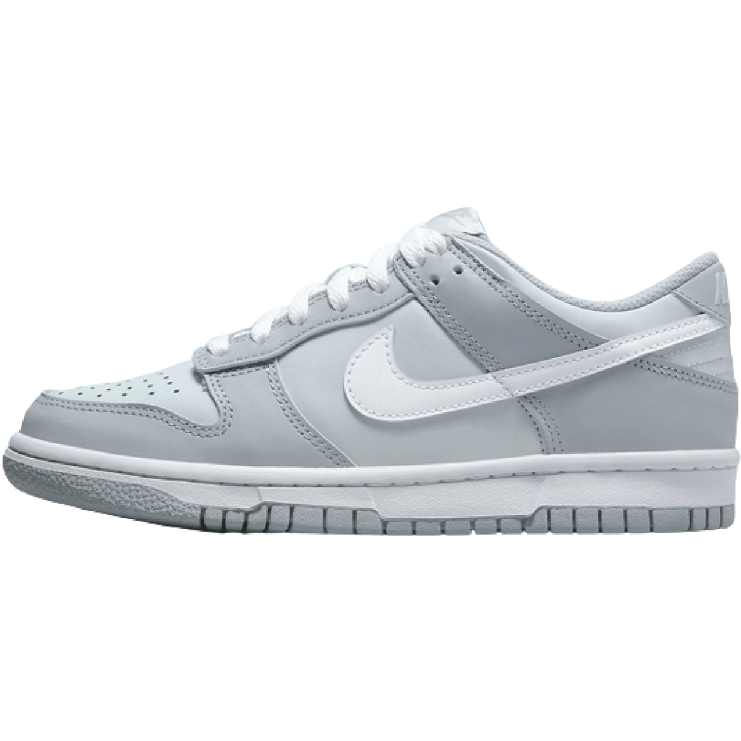 Nike Dunk Low Two-Toned Grey Sneakers for Men & Women - Stylish Casual Shoes for Everyday Wear, Street Fashion & Gym Workouts