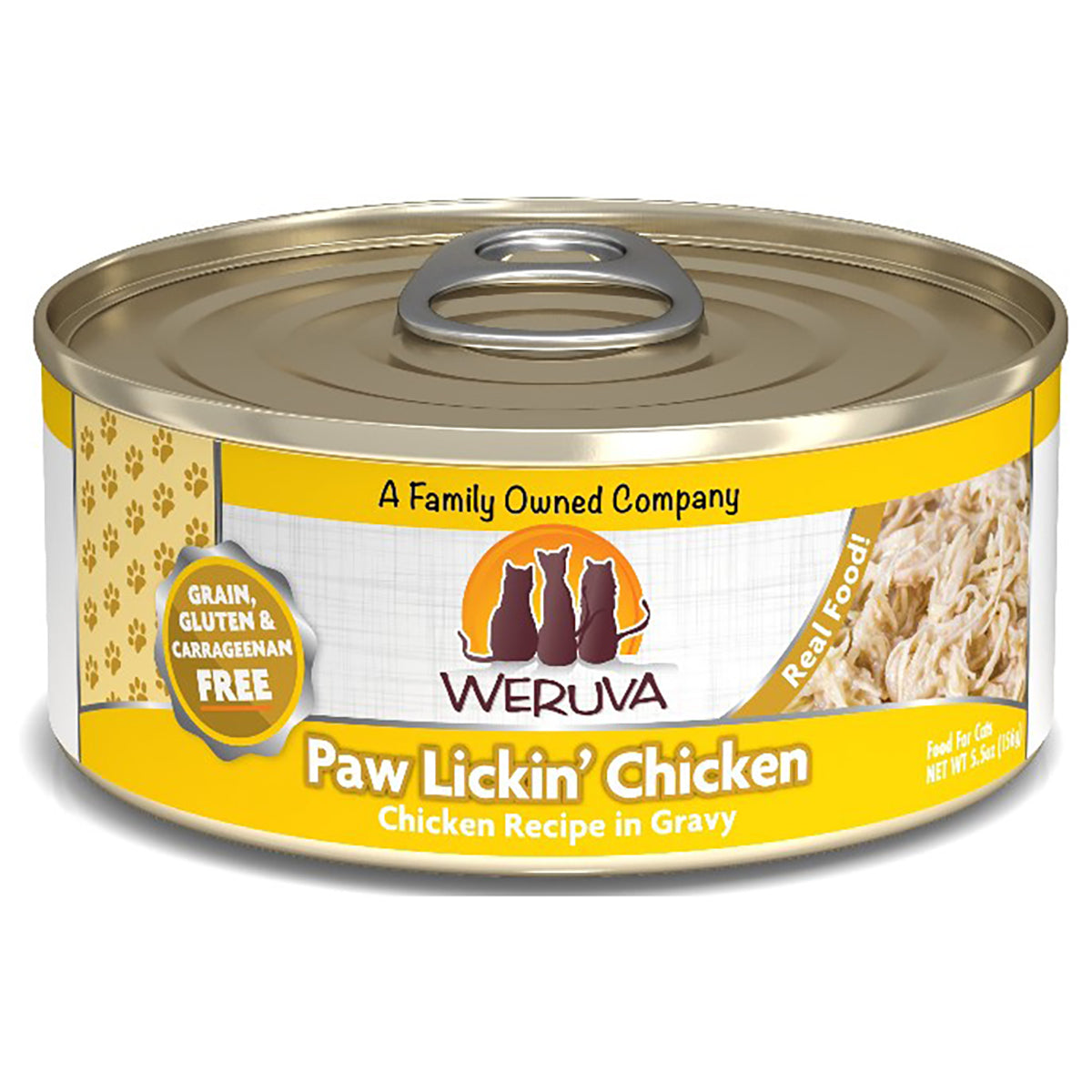 Weruva Paw Lickin' Chicken Grain-Free Wet Cat Food - High Protein, Natural Ingredients for Adult & Senior Cats - Perfect for Picky Eaters & Mealtime Enrichment