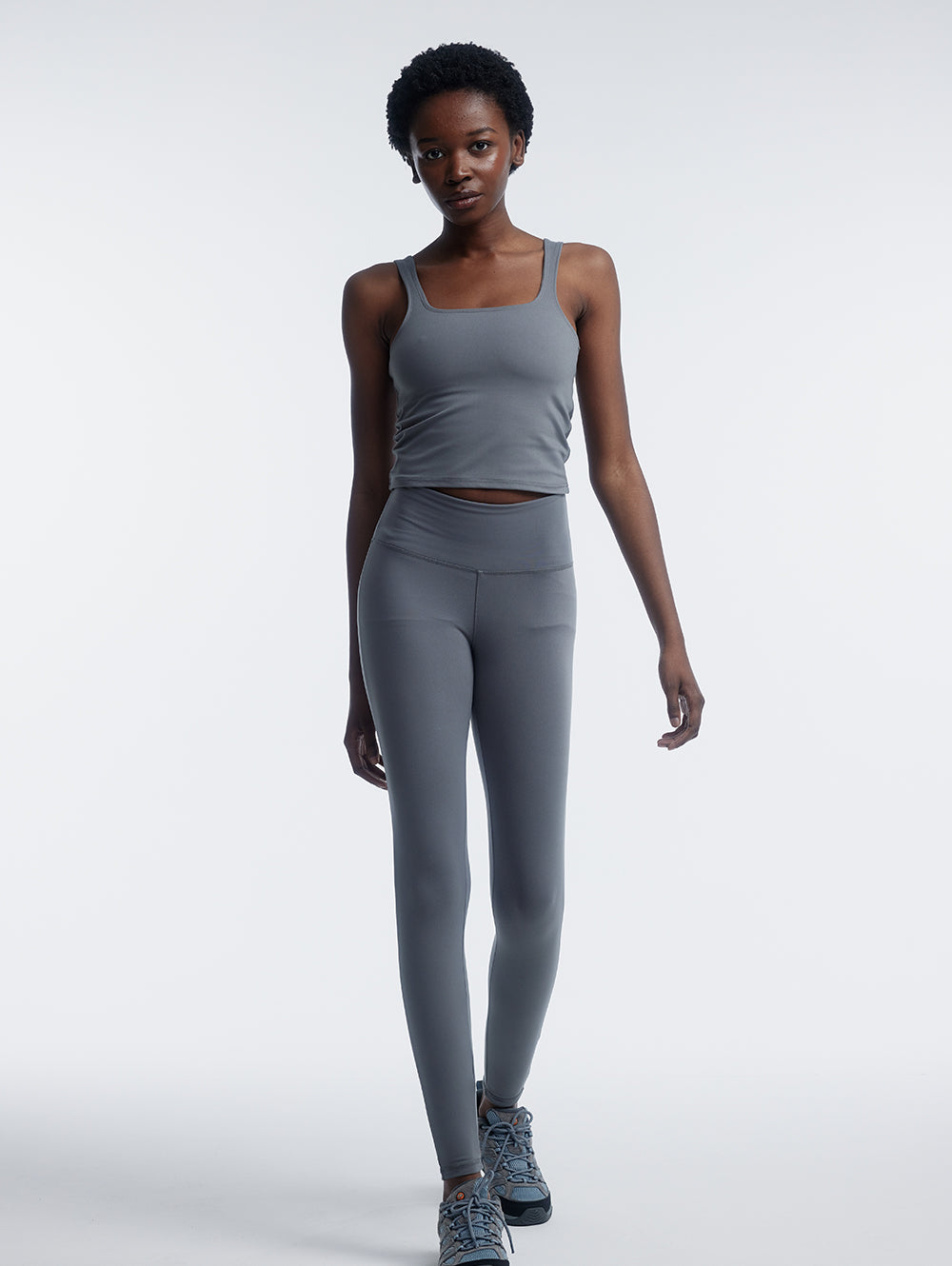 Luna Leggings for Women - High Waist Yoga Pants with Pockets, Breathable & Stretchy Workout Leggings (Style: BLNH10475 GY491X) - Perfect for Yoga, Gym, Running & Everyday Wear