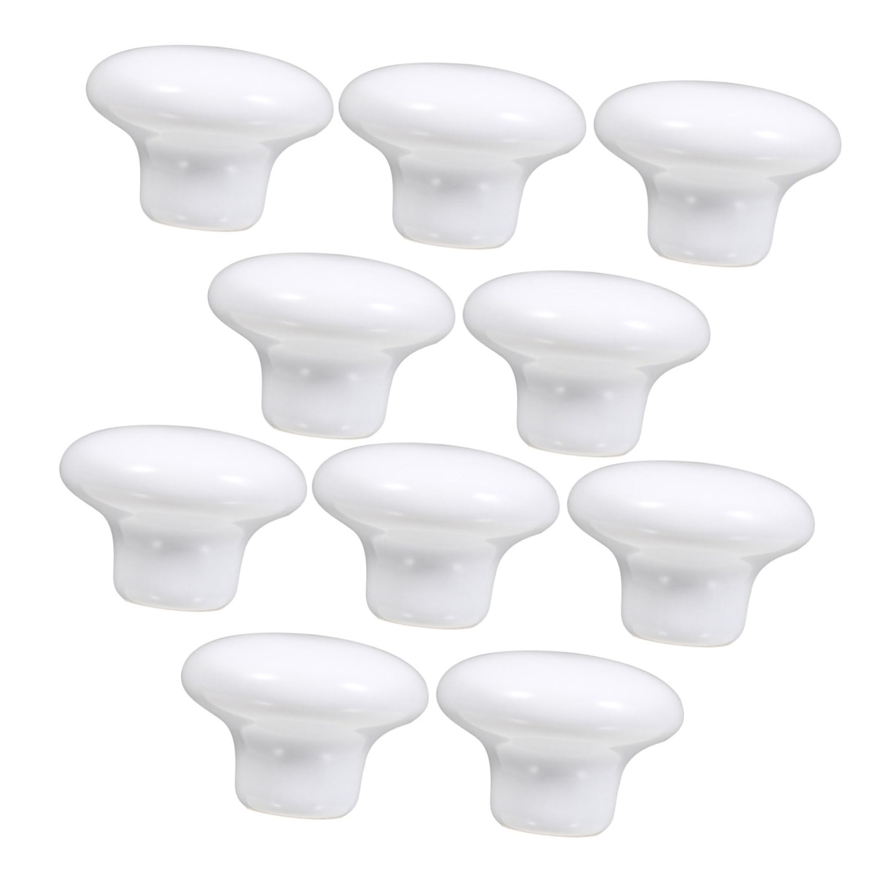 DOITOOL 10-Pack Ceramic Cabinet Knobs - Round Pull Handles for Kitchen Cabinets, Closet Drawers & Cupboards - Durable & Stylish Hardware for Home Decor & DIY Projects