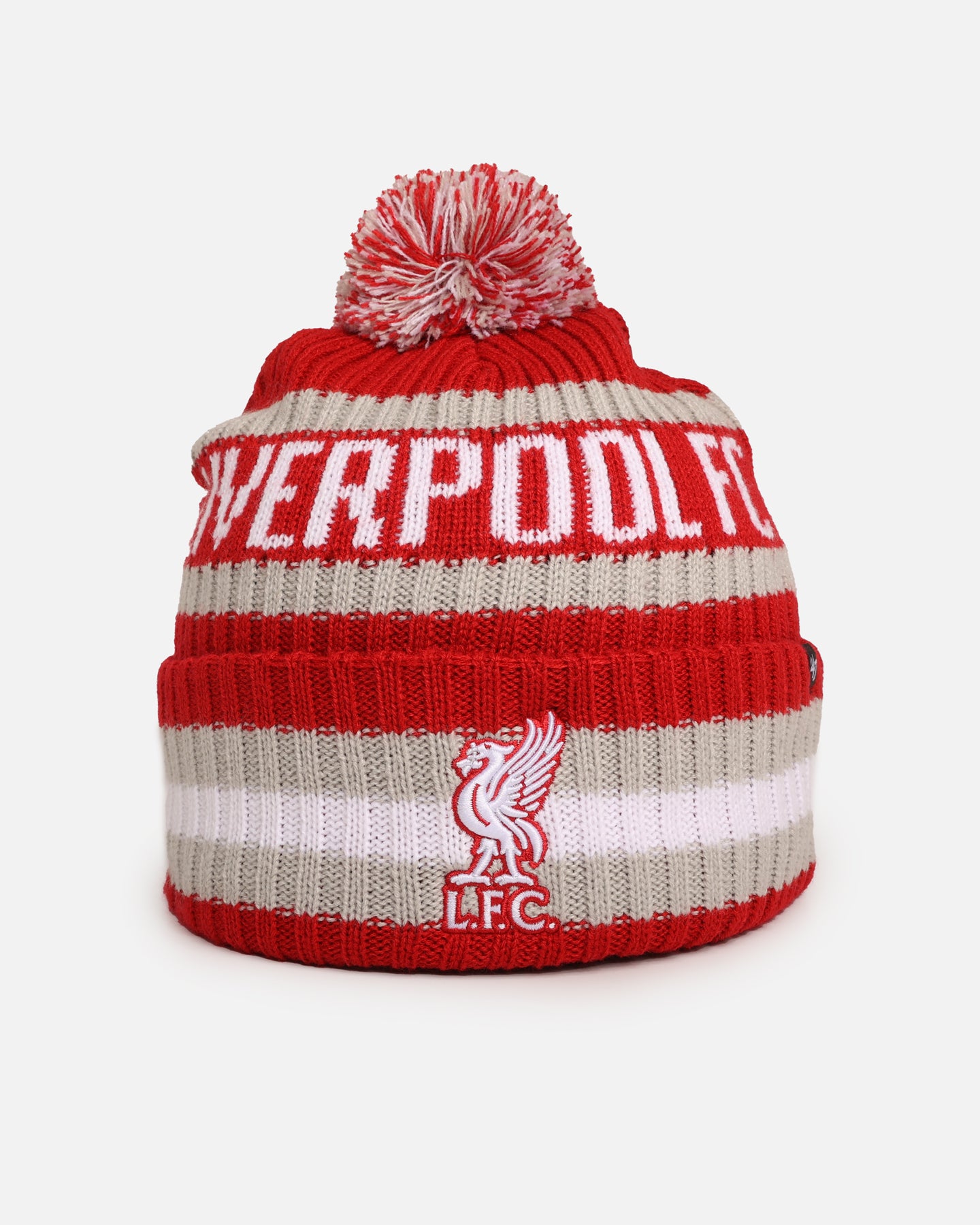 Liverpool FC Premier League Supporters Light 47 Cuff Knit Beanie - Red Winter Hat for Men & Women - Perfect for Football Games, Cold Weather & Fan Gifts