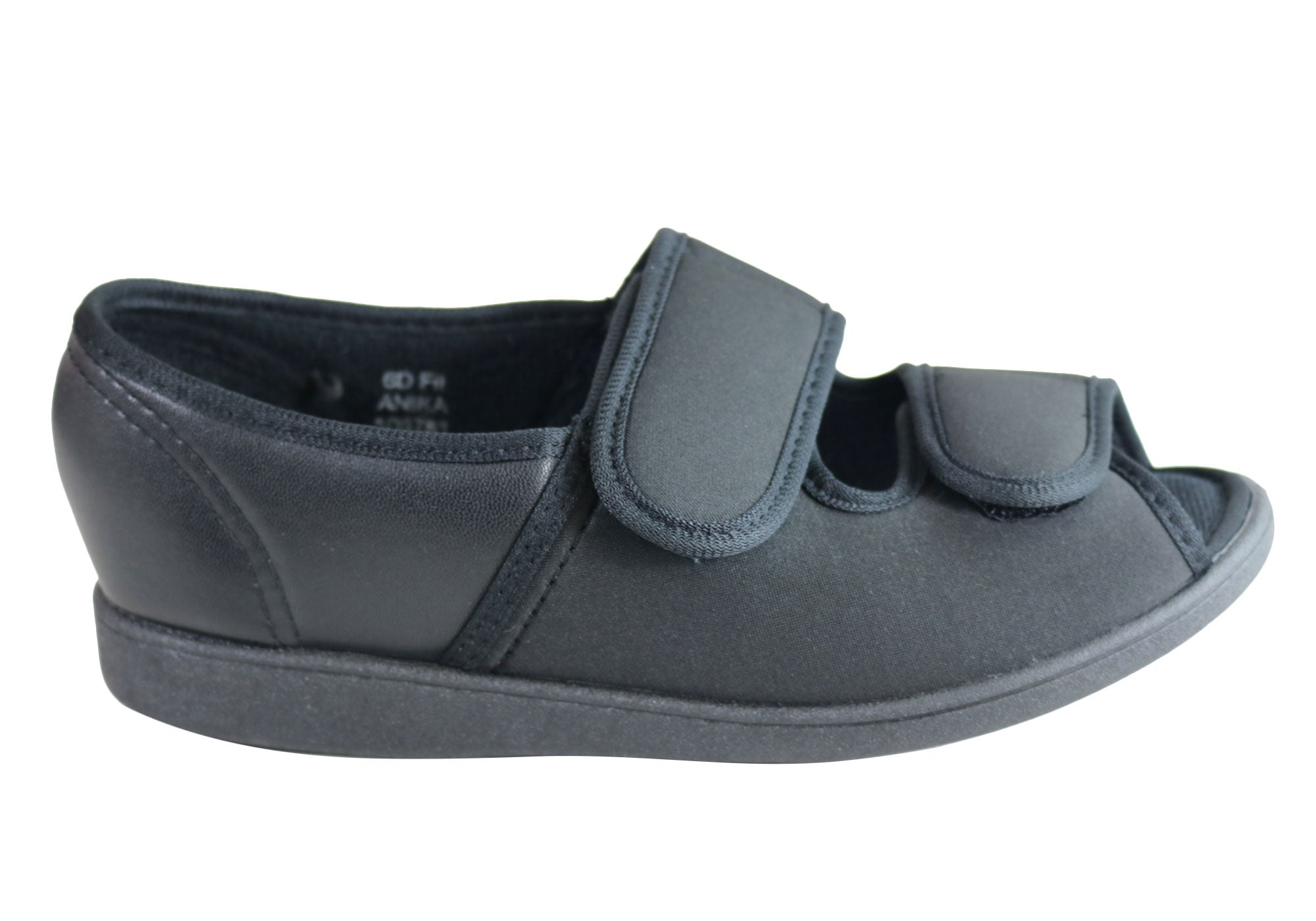 Homyped Anika Women's Comfortable Wide Fit Adjustable Open Toe Slippers - Soft House Shoes for Relaxing at Home, Spa & Indoor Use