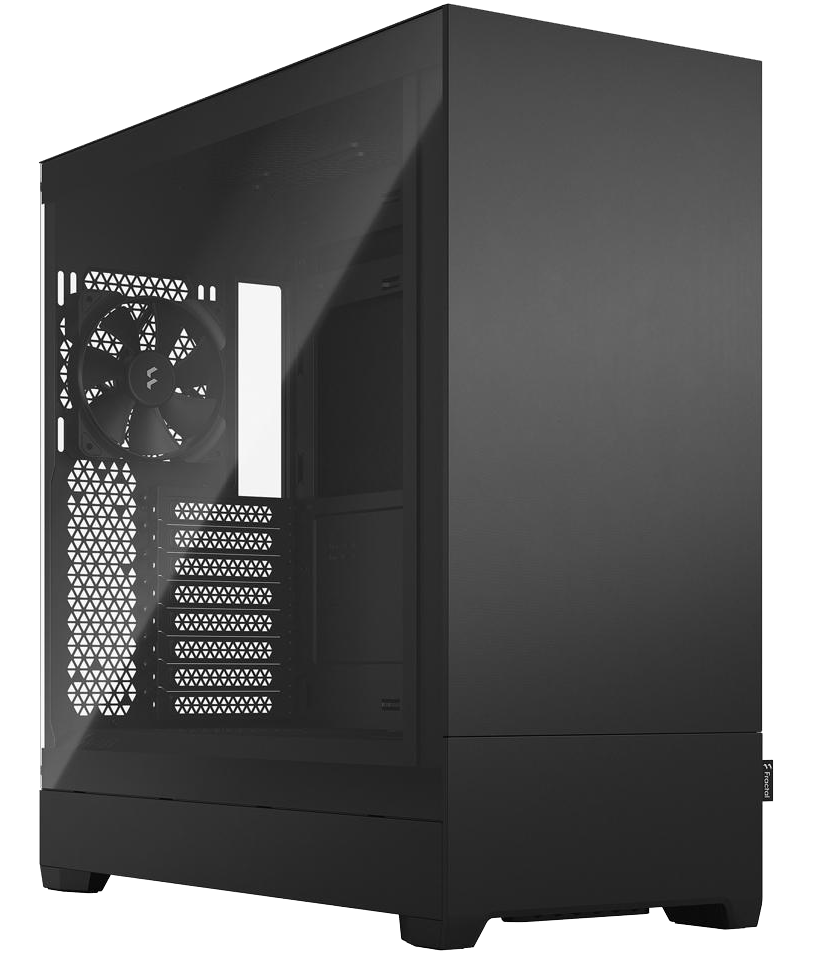 Pop Silent Pro Chassis Glass - Ultra Quiet PC Case with Tempered Glass Side Panel for Gaming & Workstation Builds - Perfect for Home Office, Streaming, and High-Performance Computing Setups