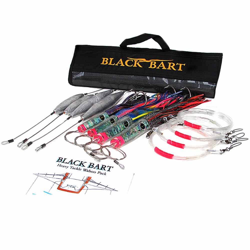 Black Bart Heavy Wahoo Pack - Premium Saltwater Fishing Lure for Wahoo, Tuna & Mahi - Perfect for Offshore Trolling & Deep Sea Fishing Adventures