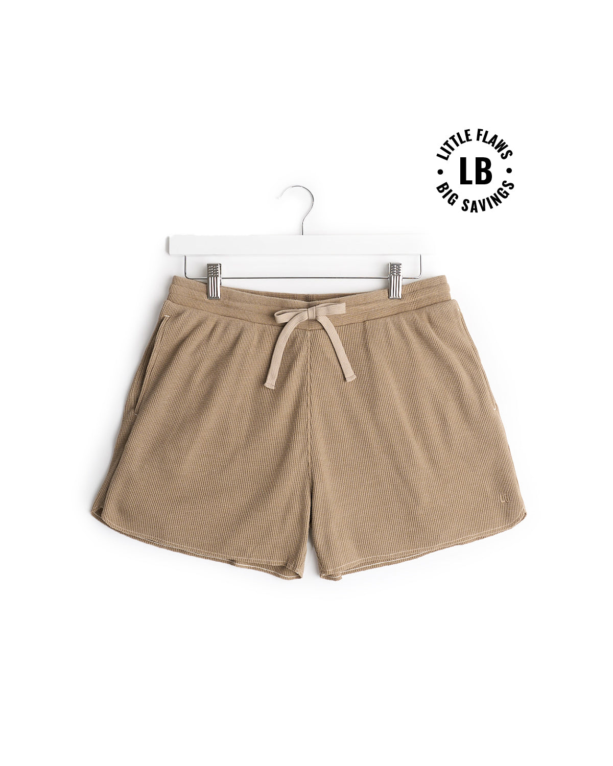 Stylish Adult Acid Wash Waffle Shorts for Men & Women | Trendy Mushroom Color | Perfect for Summer Outfits, Beach Vacations & Casual Wear