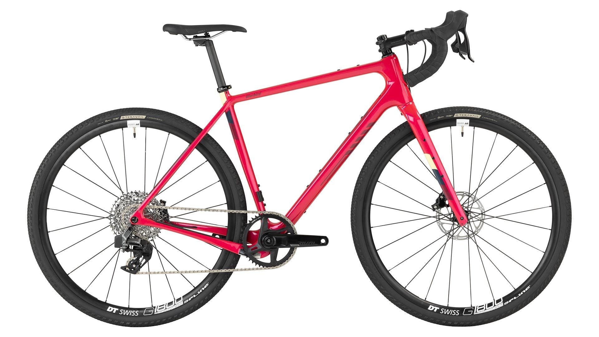 Salsa Warbird C Rival XPLR AXS Gravel Bike - 700c Carbon Frame, Red, Size 56cm - Perfect for Adventure Riding, Bikepacking & Off-Road Cycling