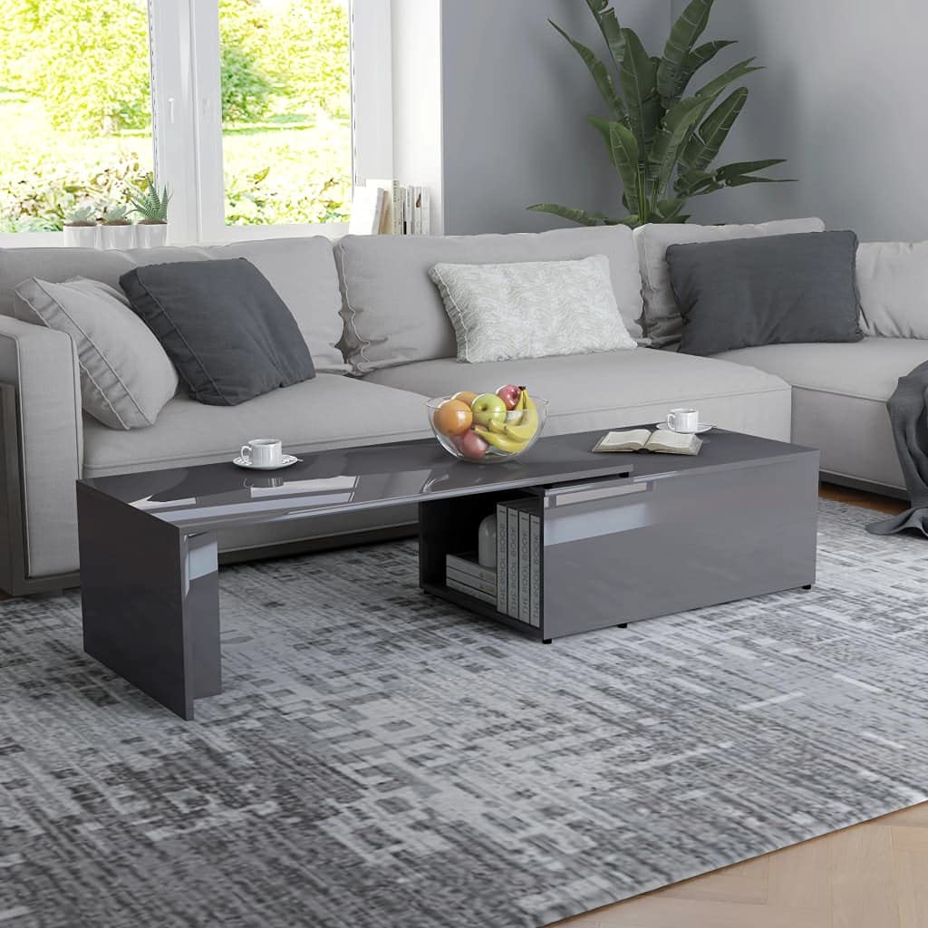IGOTO Modern Coffee Table with Storage Shelf - 59.1