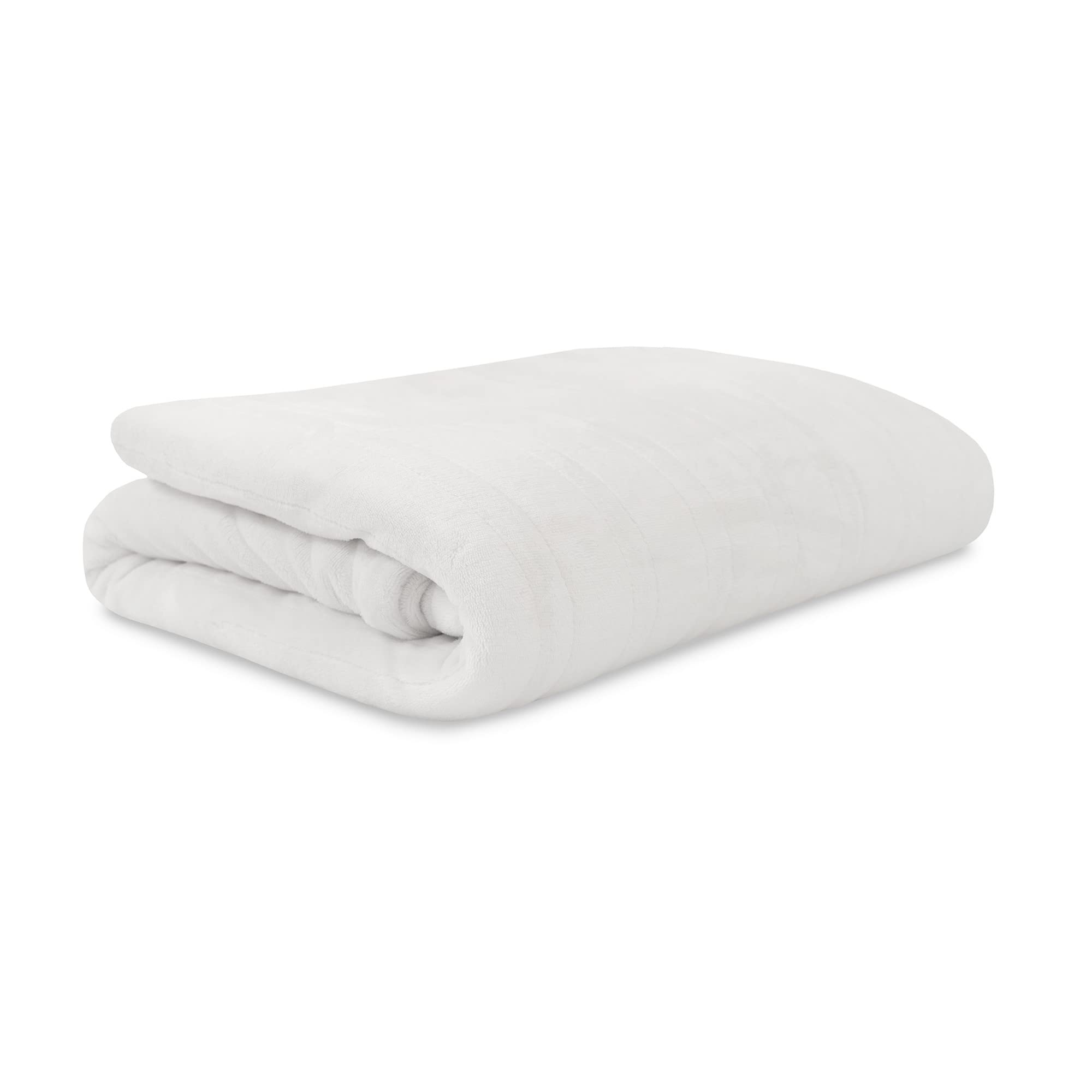 SensorPEDIC Heated Electric Blanket with Auto-Adjusting Temperature & Overheat Protection - Full Size Cream - Perfect for Cold Nights, Arthritis Pain Relief & Cozy Winter Bedding