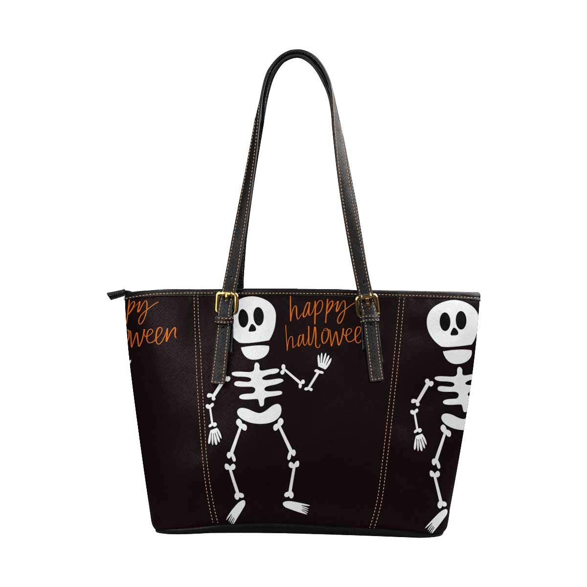 INTERESTPRINT Happy Halloween Pumpkin Purses for Women - Cute Satchel Shoulder Tote Bags for Trick or Treat, Costume Parties & Fall Fashion Accessories