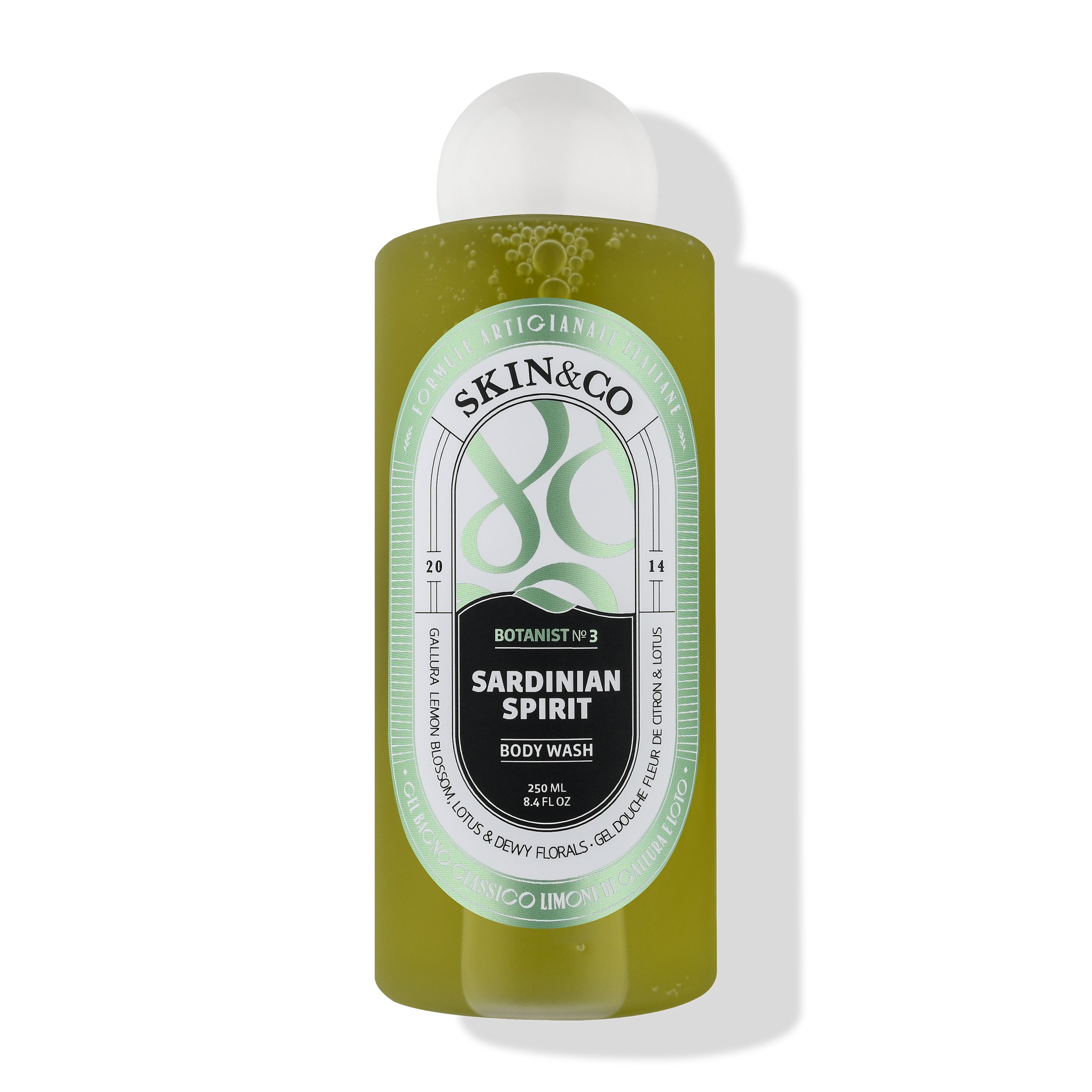 Organic Sardinian Spirit Body Wash for Men & Women - Hydrating & Refreshing Shower Gel with Natural Ingredients - Perfect for Daily Use, Gym, and Spa Relaxation