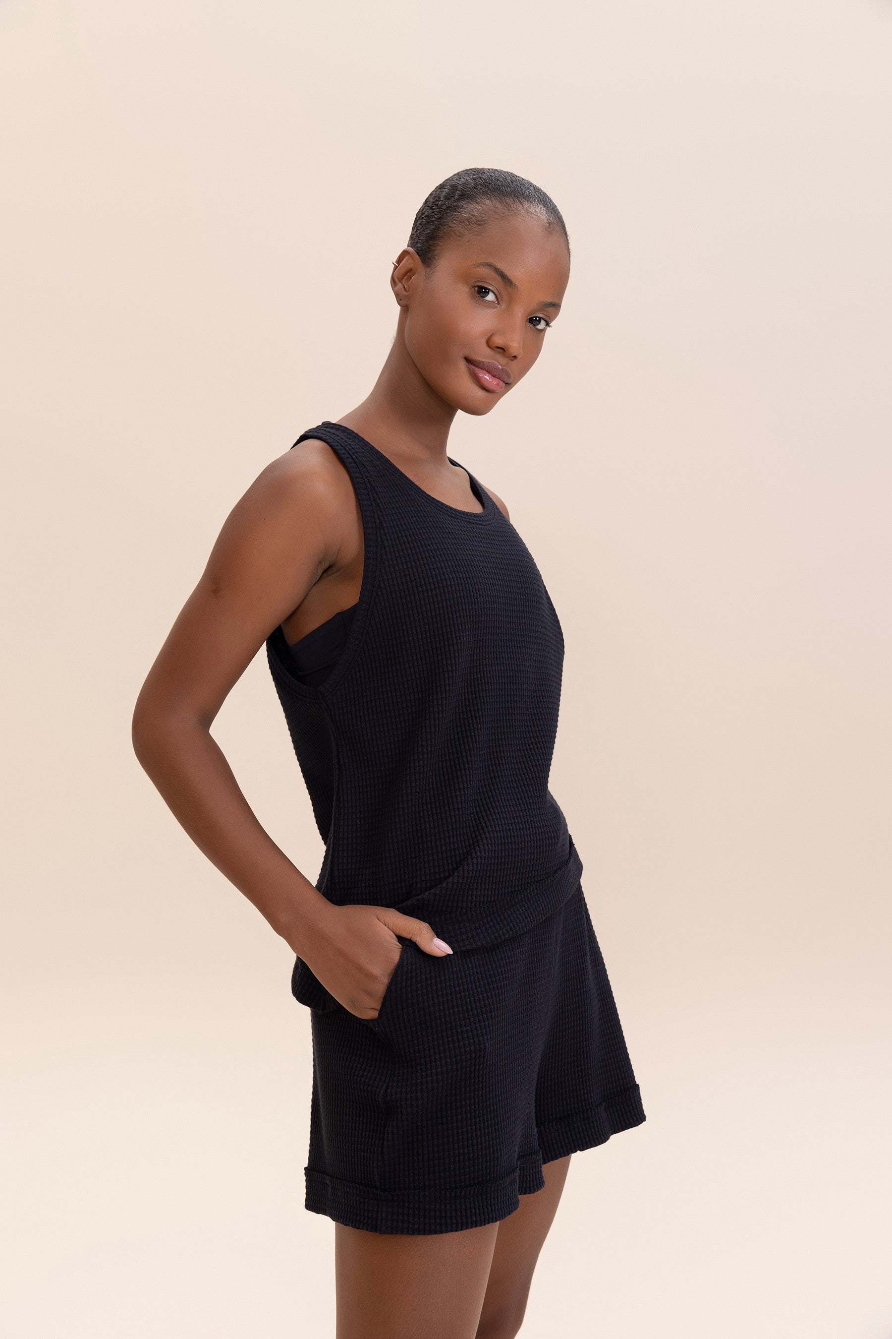 Asymmetric Cozy Tank Top for Women - Trendy Sleeveless Summer Tops - Perfect for Beach, Gym, and Casual Wear
