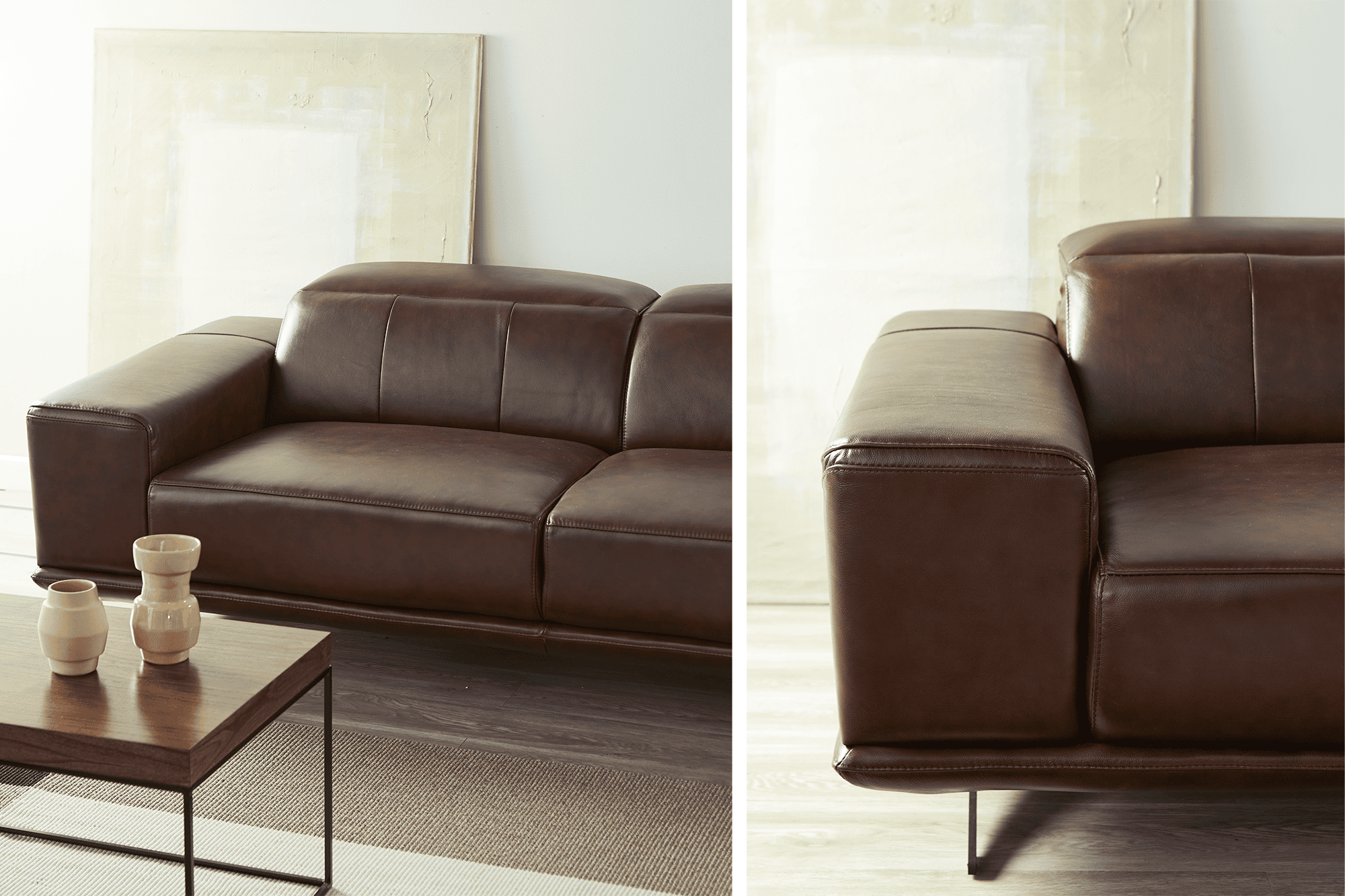 Premium ESQUINERO BOCK 2.80x1.70m Genuine Cowhide Leather Corner Sofa - Perfect for Living Rooms, Home Theaters & Luxury Spaces