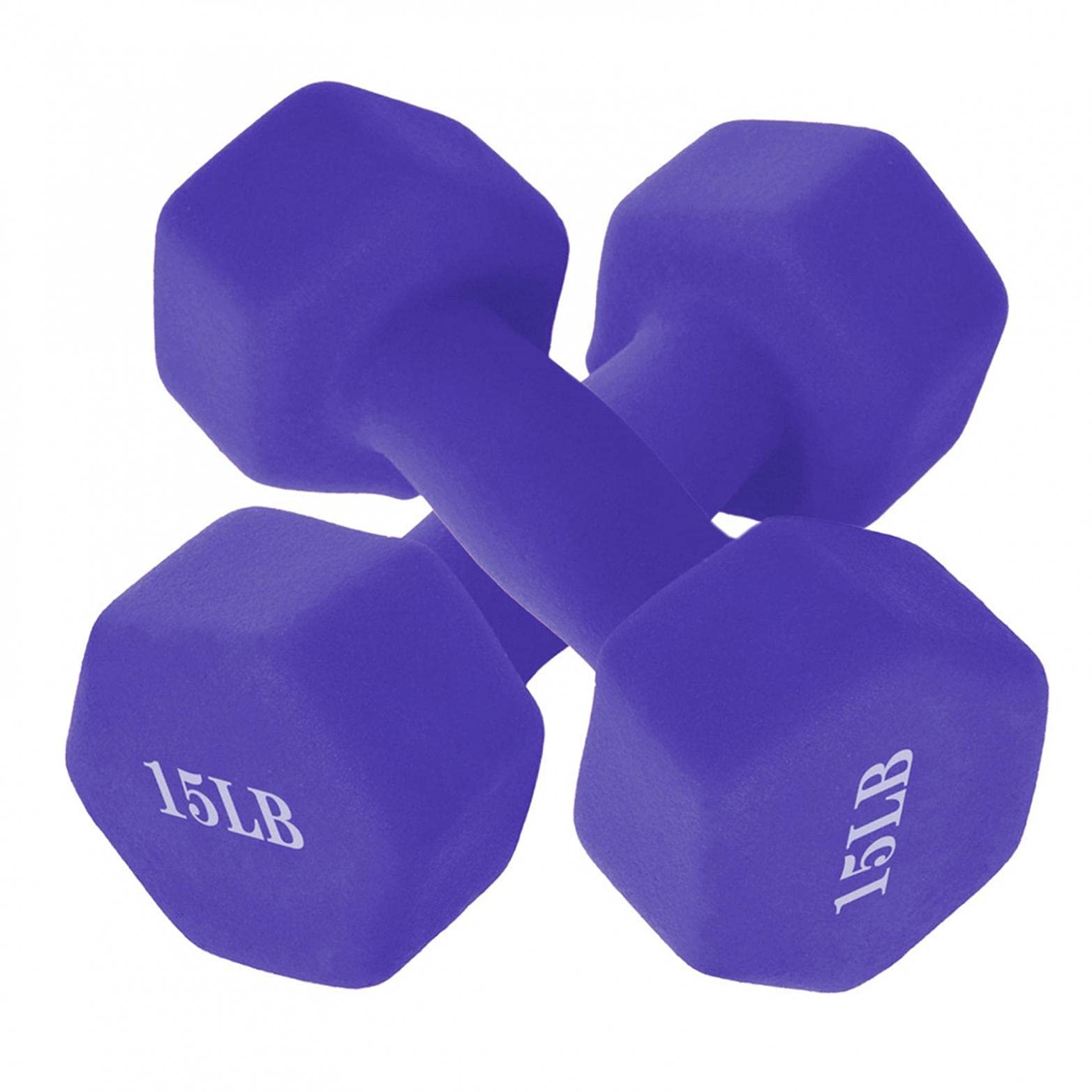 15 Lb Dumbbell Set - Gym Equipment for Strength Training & Muscle Gain - Home Workout