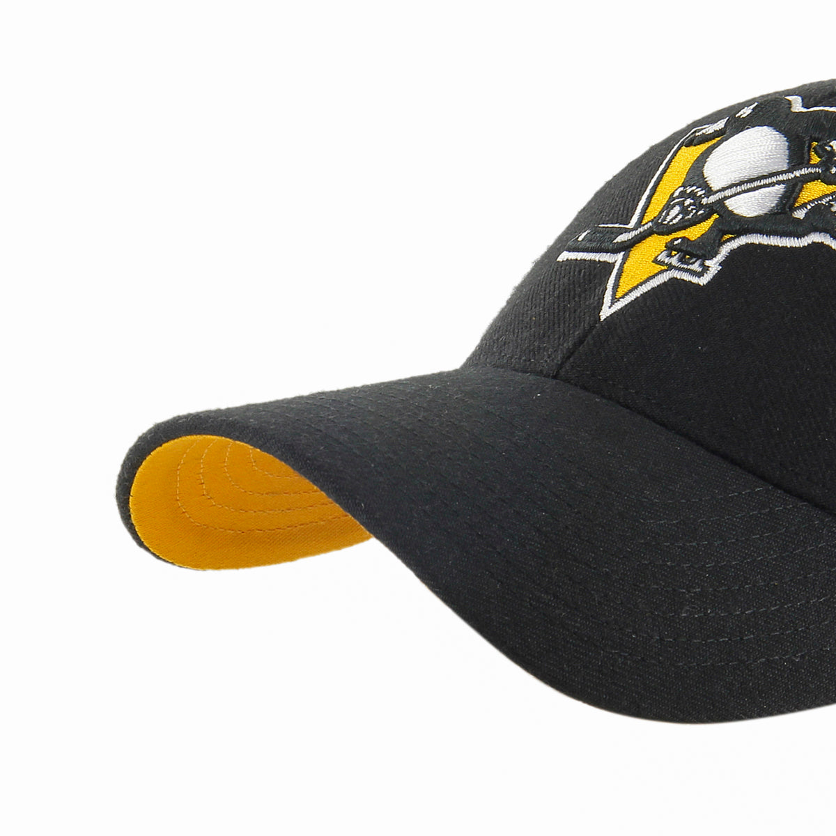 Pittsburgh Penguins 47 Brand MVP Black Snapback Cap - Official NHL Team Hat for Men & Women - Perfect for Games, Sports Events & Casual Wear