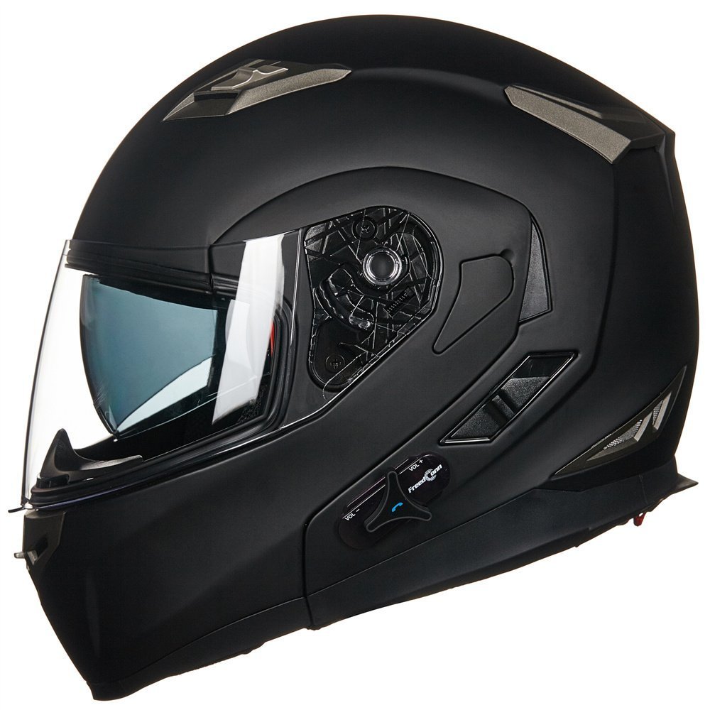 ILM Bluetooth Modular Flip-Up Full Face Motorcycle Helmet with Sun Shield & MP3 Intercom - Model 953/953 PRO for Safe Riding & Hands-Free Communication