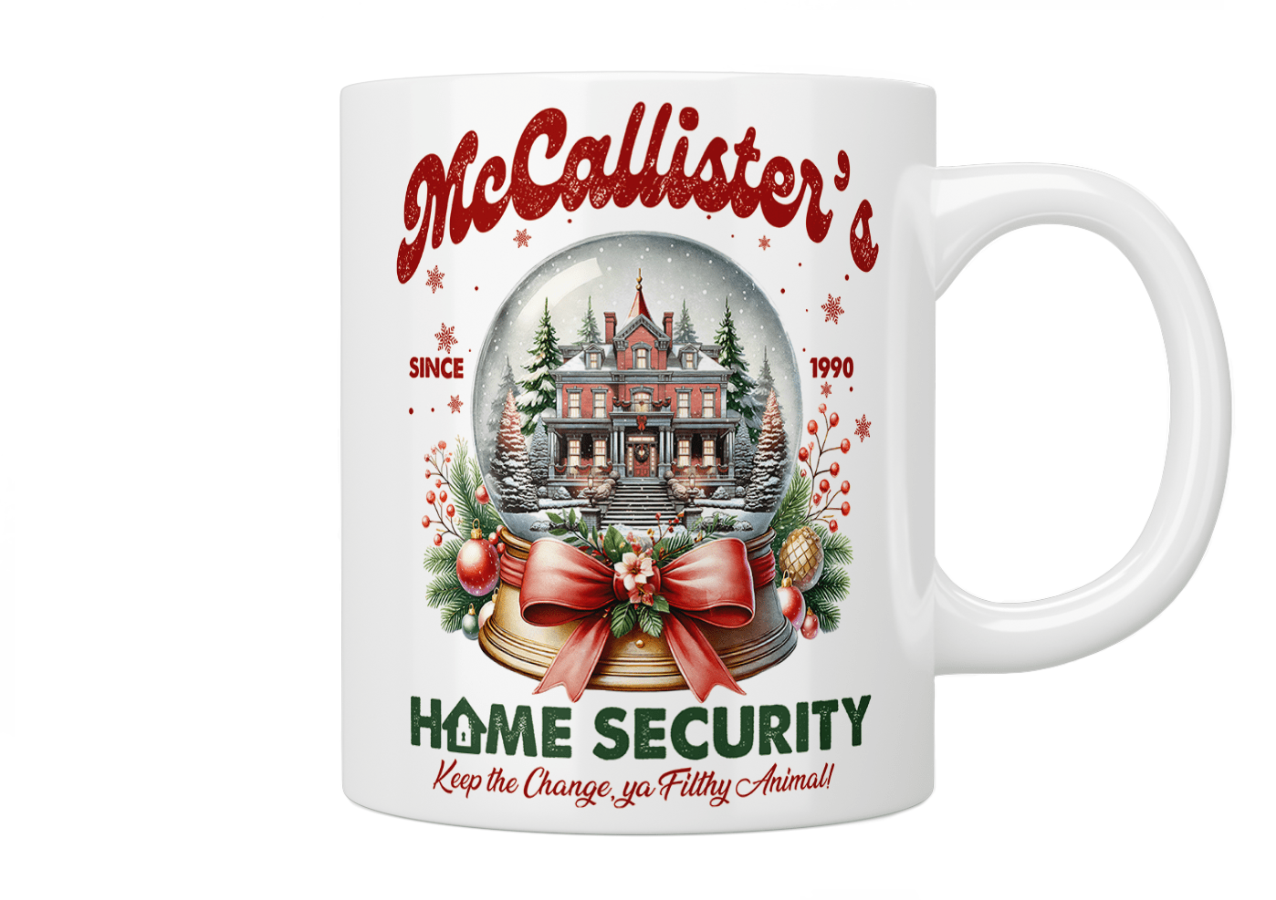 Home Alone: McCallister's Home Security Coffee Mug - Funny Christmas Movie Gift for Fans, Office & Home Use, Perfect for Hot Beverages