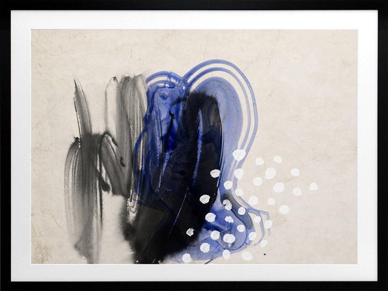 Awash I Framed Art Print - Modern Abstract Wall Decor for Living Room, Bedroom & Office - Ready to Hang Canvas Painting for Home & Office Decor