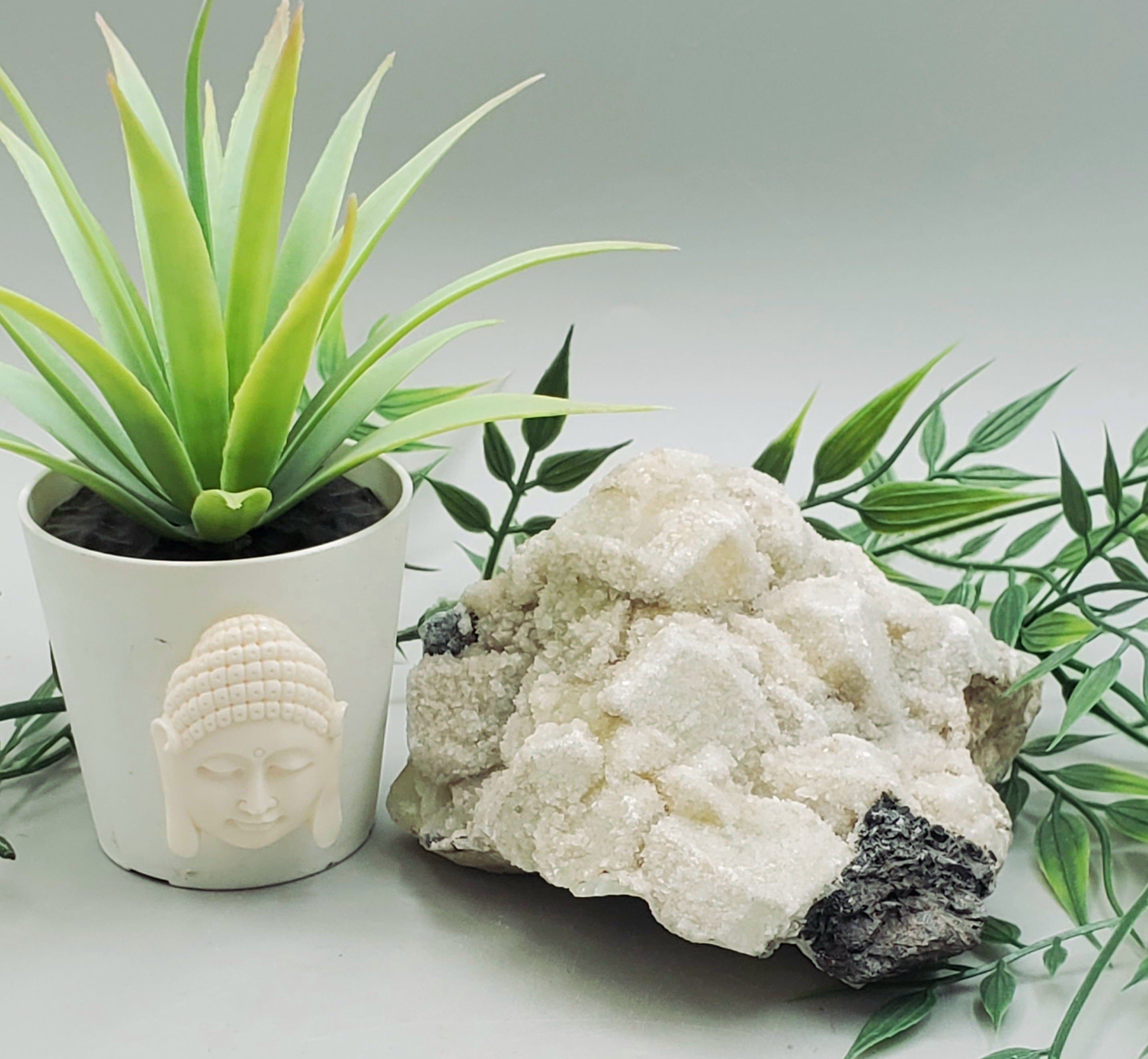 Natural Datolite Crystal Specimen - Rare Mineral Collection for Healing, Meditation & Home Decor