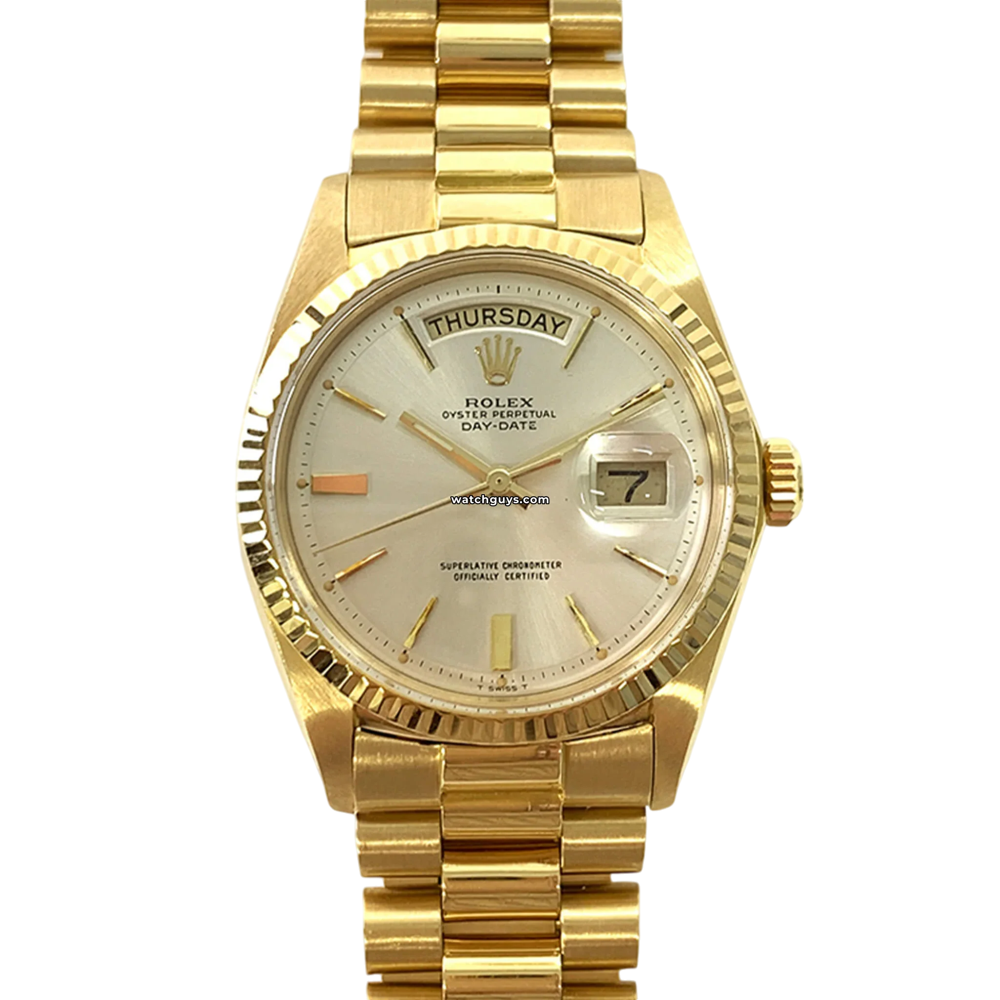Authentic Rolex Day Date 1803 18K Yellow Gold Men's Watch - Luxury Dress Watch for Business & Formal Occasions