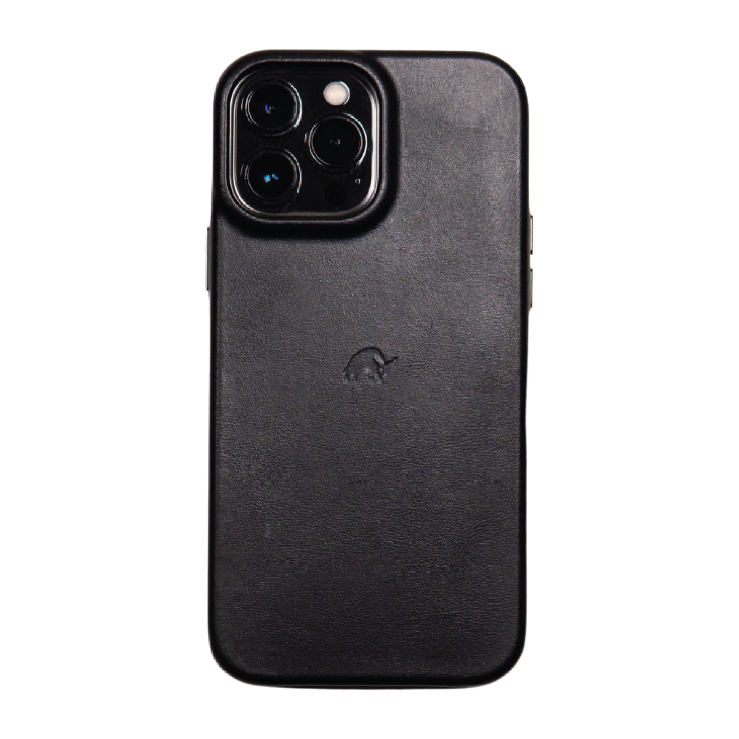 Premium Genuine Leather Phone Case for Apple iPhone 13 Pro - MagSafe Compatible, Slim Protective Cover with Wireless Charging Support (Black) | Perfect for Business Professionals & Daily Use