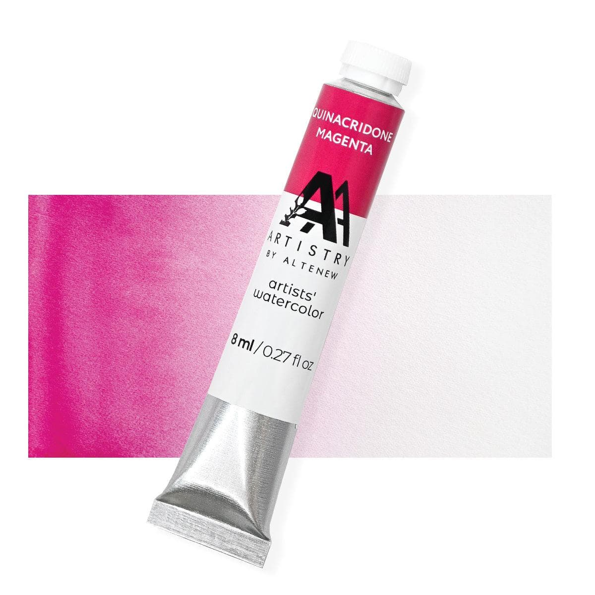 Professional Quinacridone Magenta Watercolor Paint Tube - Vibrant Artist Grade Pigment for Watercolor Painting, Illustration & Mixed Media Art