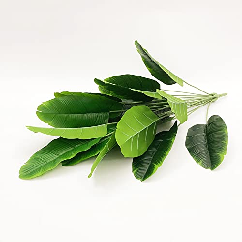 Artificial Palm Tree 80cm - Large Fake Monstera & Banana Tree with 18 Forks - Tropical Plastic Plants for Home, Office & Garden Decor - Indoor Potted Plants for Living Room, Patio or Balcony