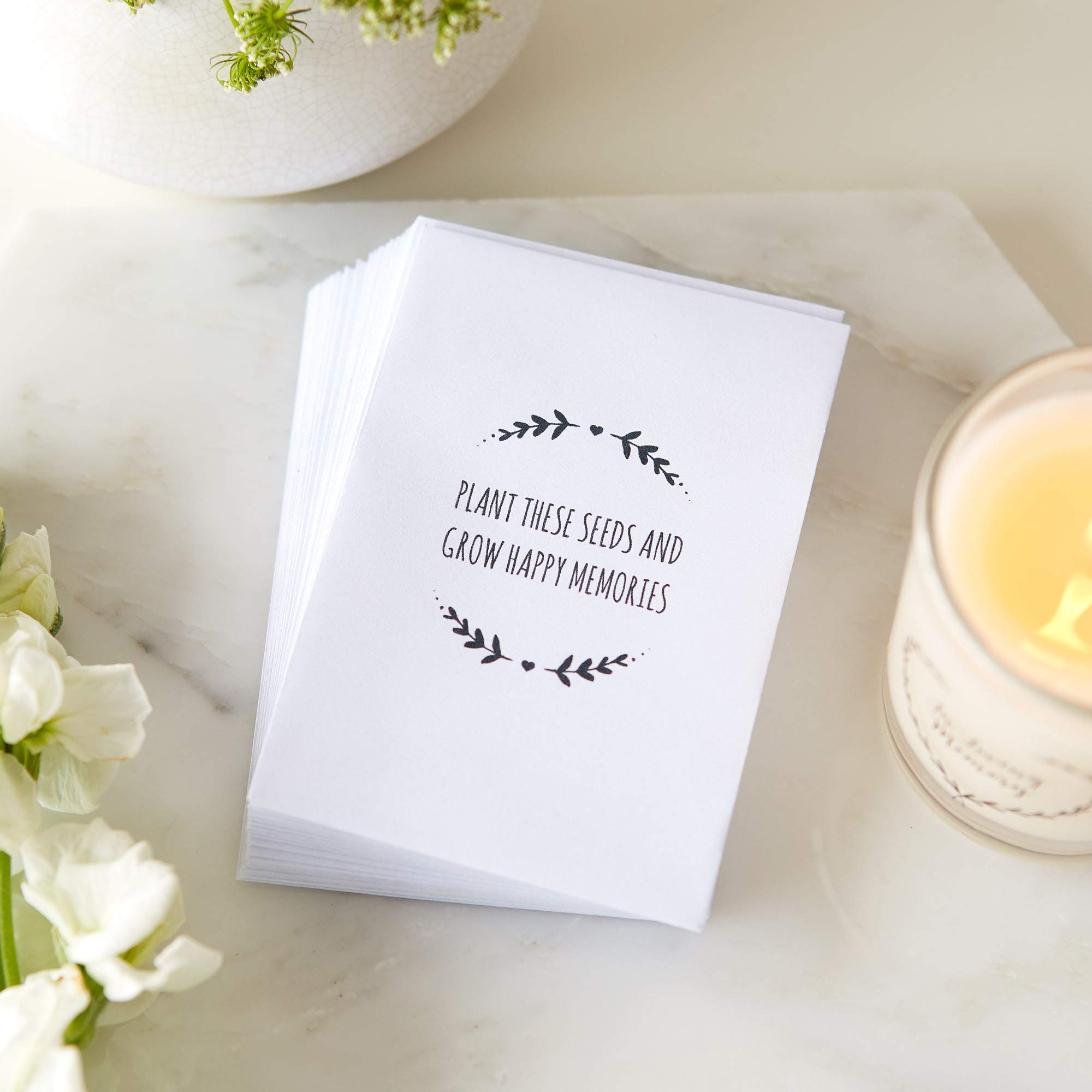 25 Unfilled Seed Packet Funeral Favor Envelopes - 