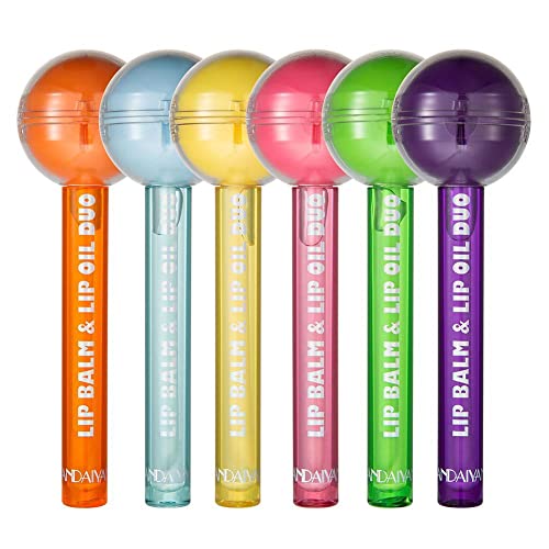 2-in-1 Color Changing Lip Balm & Gloss - Fruit Flavored for Moisturized Lips | Day & Night Wear