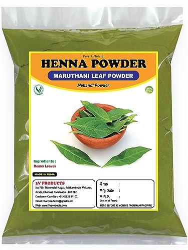 100% Natural Henna Powder 150g by 3V PRODUCTS - Organic Mehandi for Hair Coloring, Conditioning & Body Art | Safe for Hands, Feet & Hair Care | Perfect for DIY Beauty, Weddings & Festivals | Unisex Herbal Dye